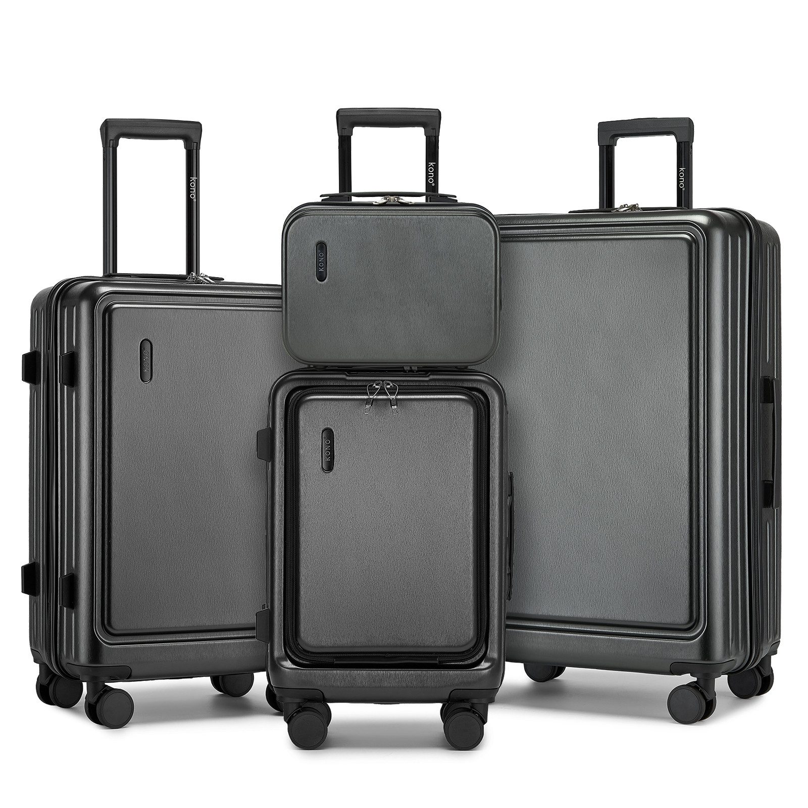 KONO Business-Koffer Kabinengepäck-Trolley aus Hartschalenmaterial (ABS+PC) günstig online kaufen