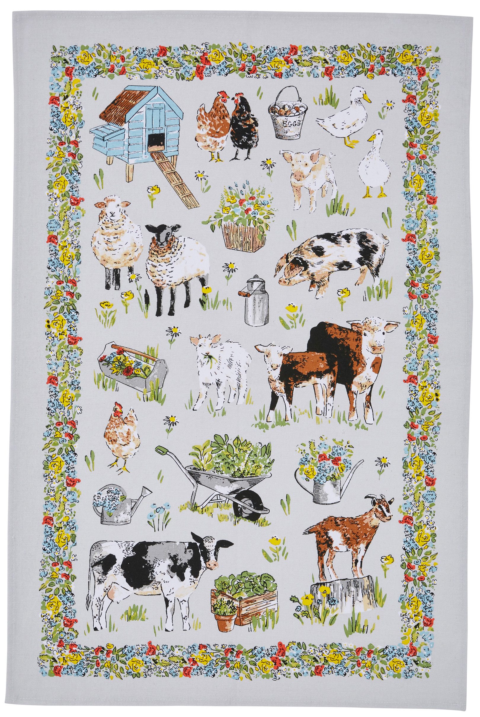 Ulster Weavers Geschirrtuch Portman Farm, (Set, 1-tlg., 1-teilig), 100% Baumwolle 48x74cm Küchentuch