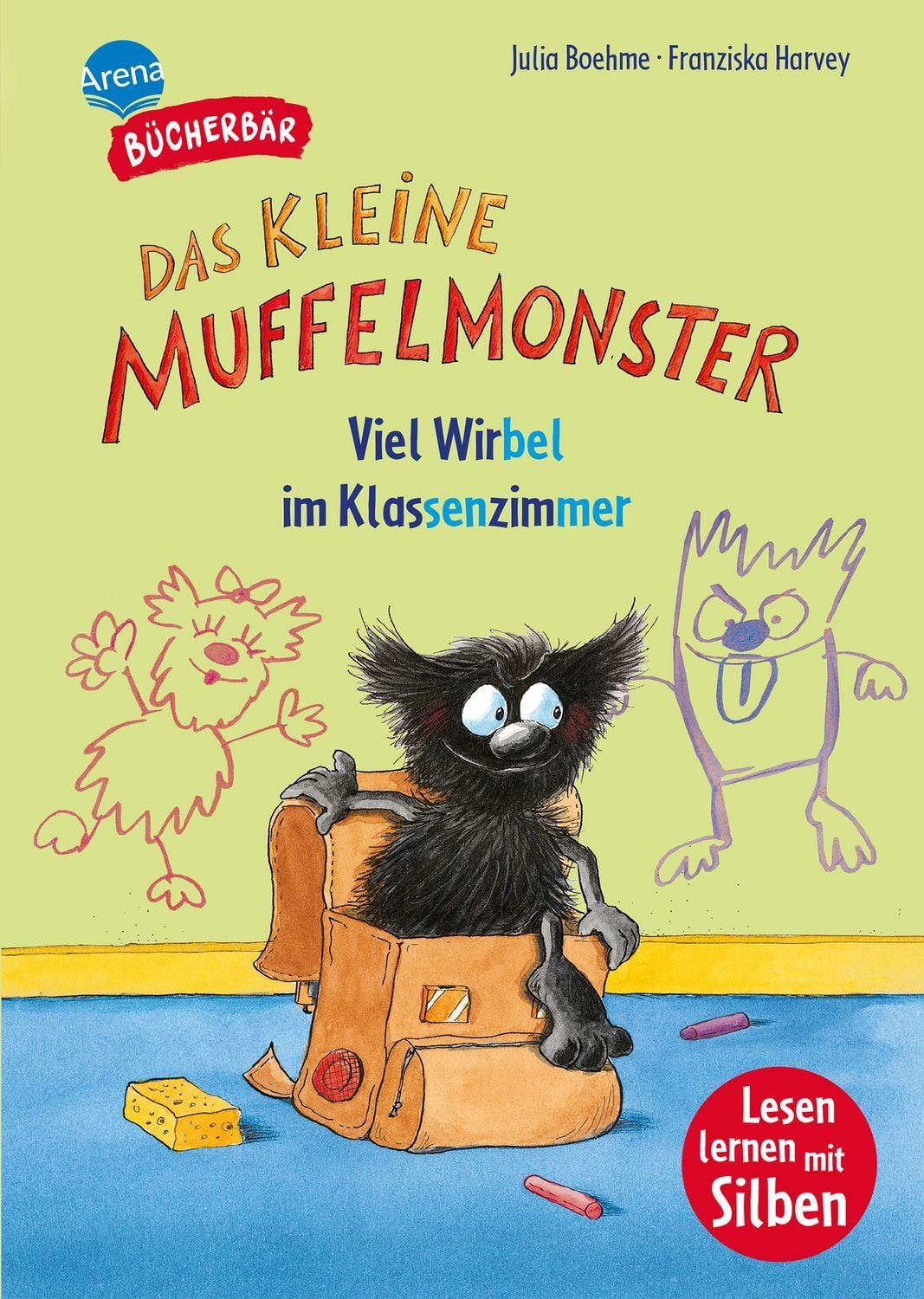 Das kleine Muffelmonster. Viel Wirbel im Klassenzimmer / Julia Boehme, Bücherbär: Erstlesebuch; Ein witziges Abenteuer für Jungen und Mädchen ab der 1. Klasse mit farbig markierten Silben. Silbenmethode