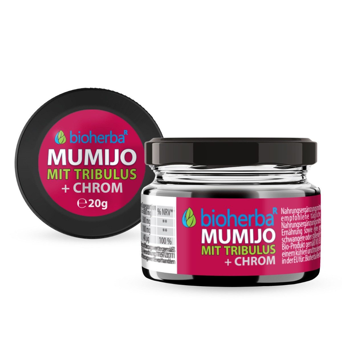 BIOHERBA R Mumijo Extrakt Shilajit mit Tribulus 20g Nahrungsergänzungsmittel