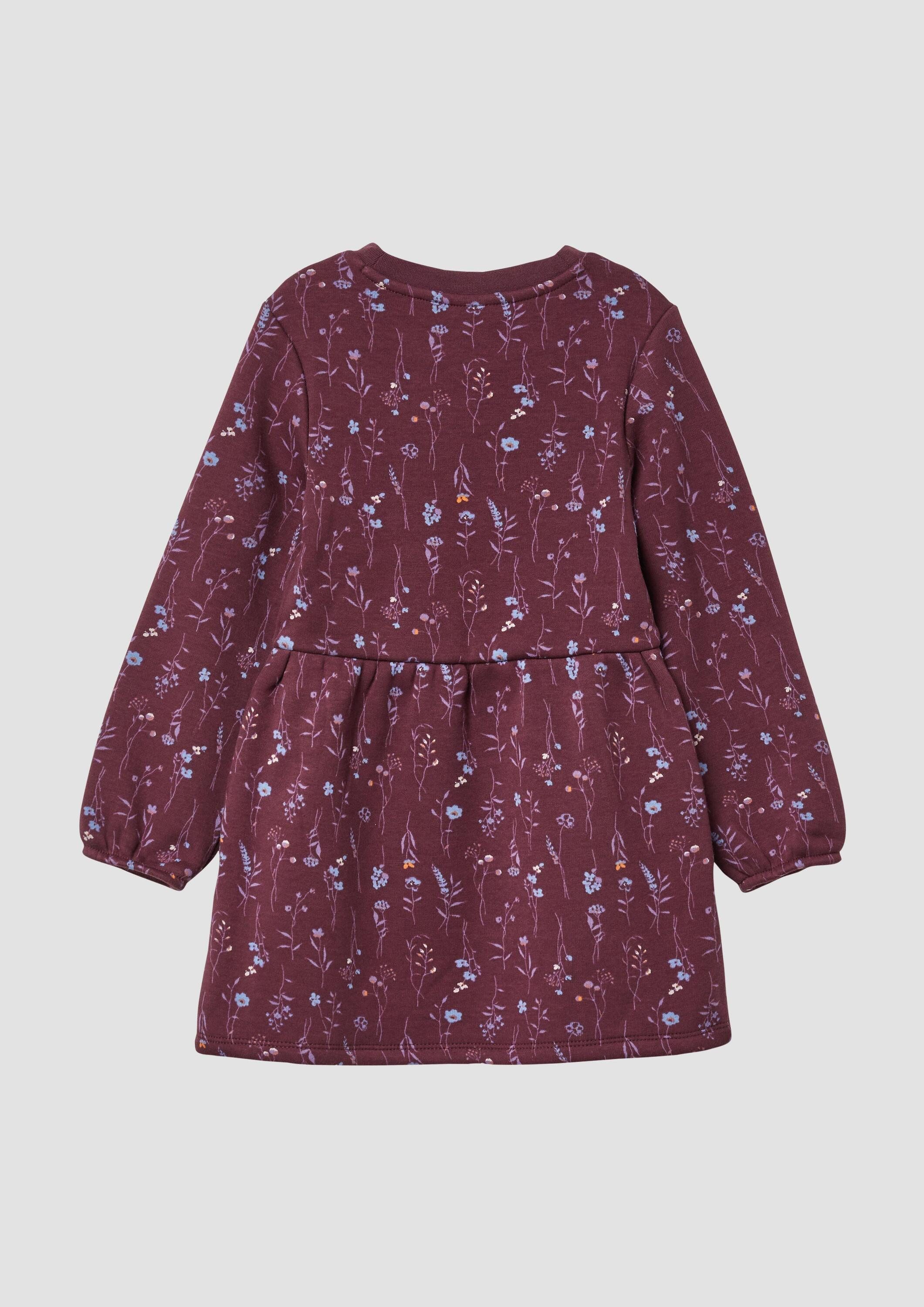 s.Oliver Minikleid Kleid Thermofleece-Kleid mit All-over-Print – Bild 2 von 4