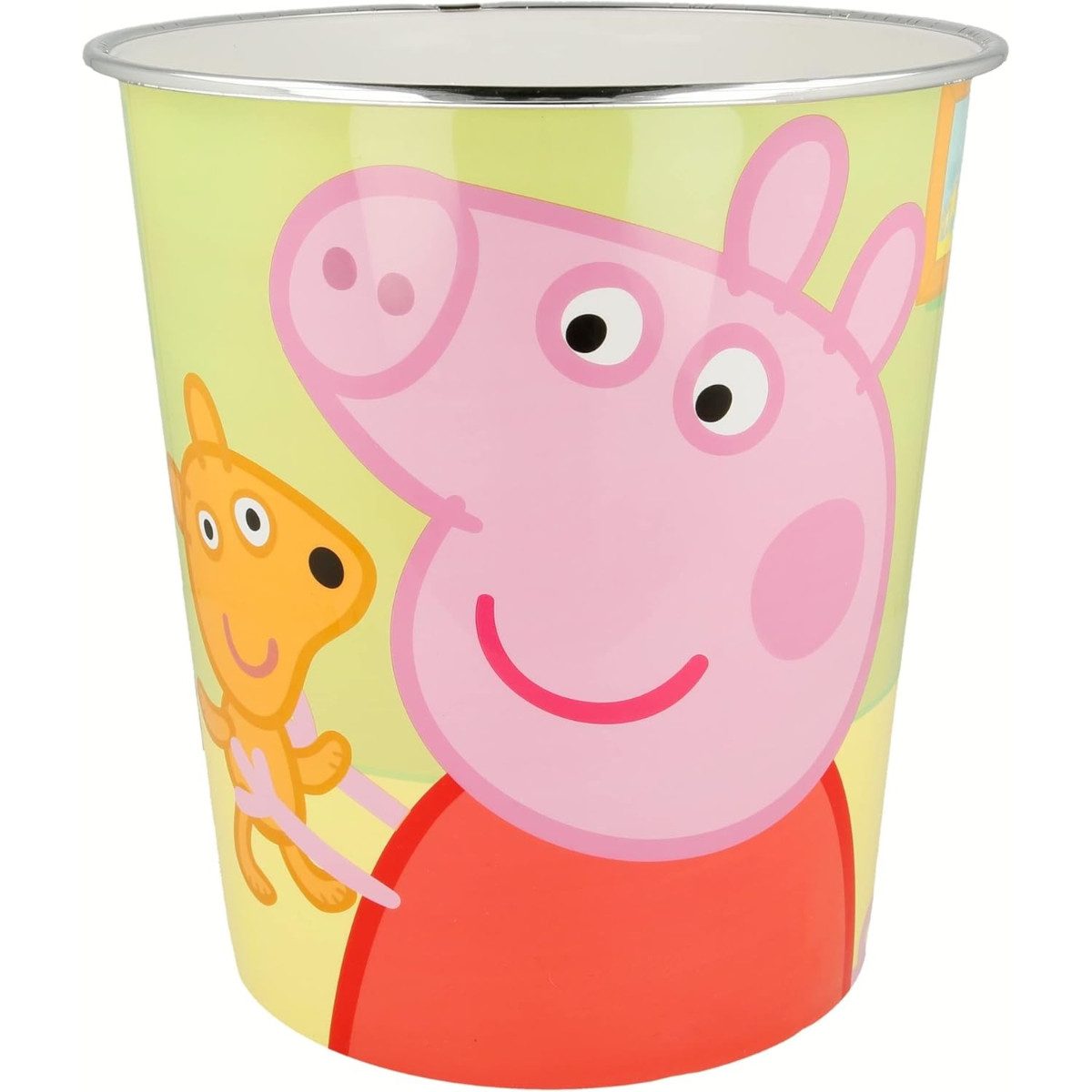 Peppa Pig Papierkorb Kinder Mülleimer Kunststoff mehrfarbig für Kinderzimmer