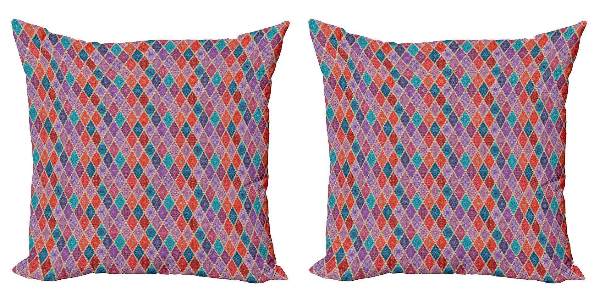 Abakuhaus Oriental Rhombuses Doppelseitiger Geometrisch Digitaldruck, Kissenbezüge Modern (2 Accent Stück),