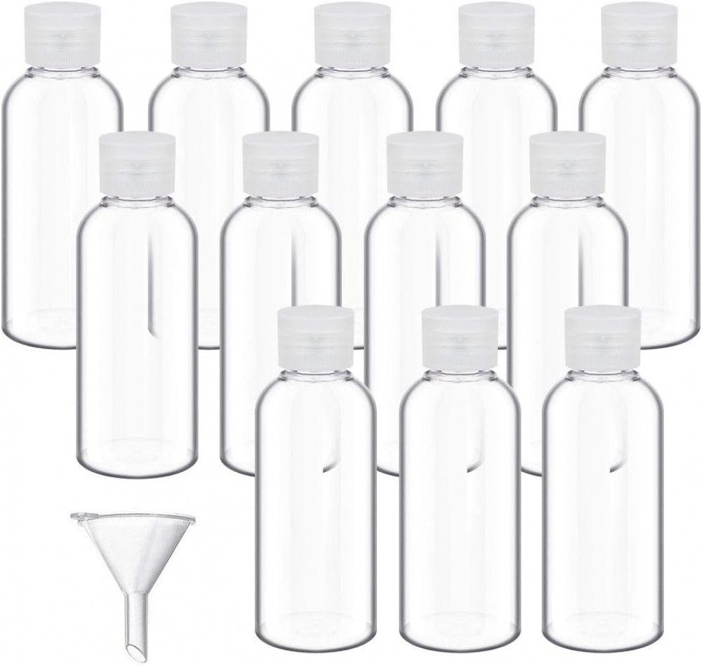 FELIXLEO Make-Up Organizer Reiseflaschen Set 50ML Toilettenartikel Flüssigkeitsbehälter, 12-tlg.