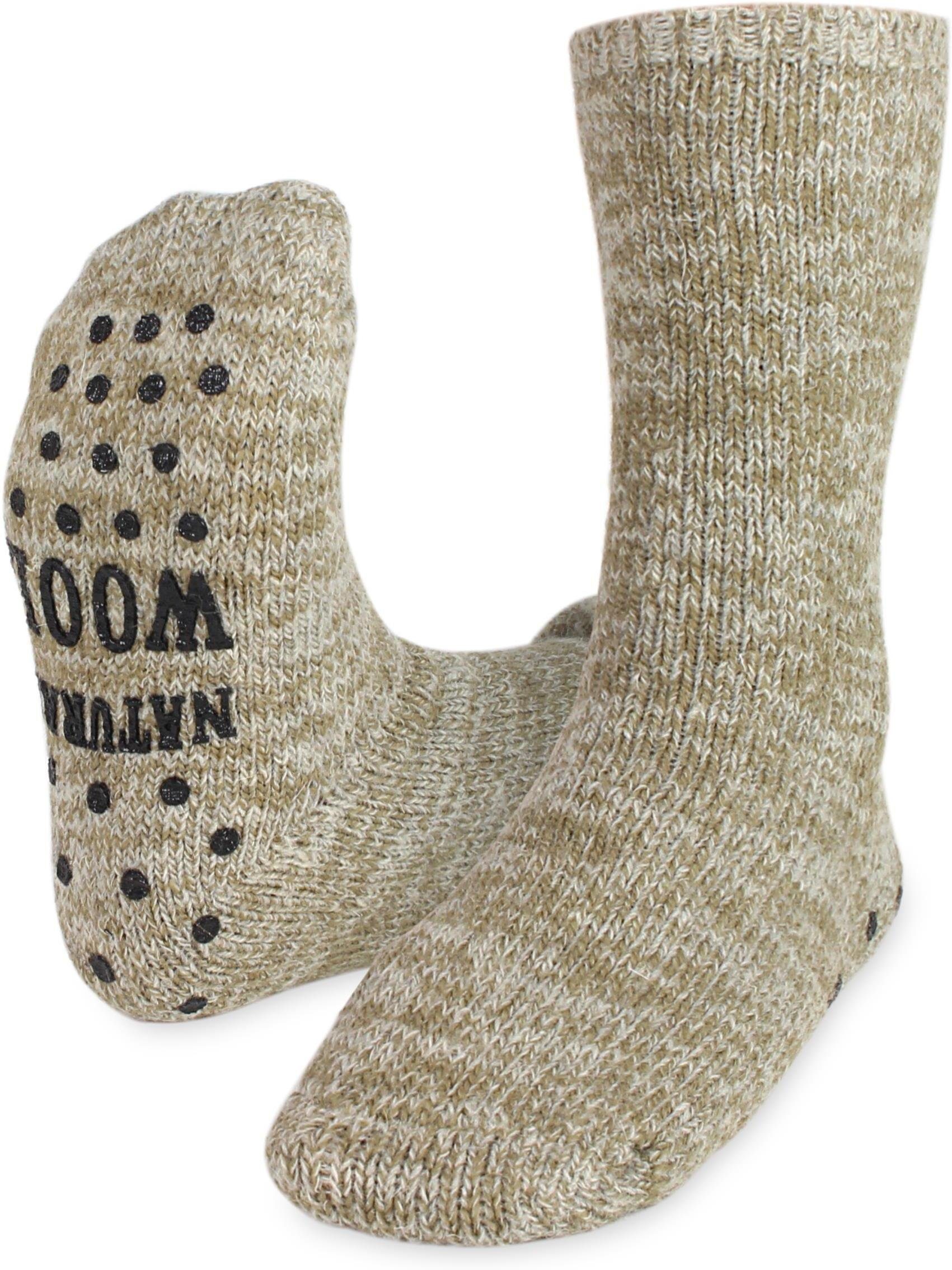 Circle Five ABS-Socken Winterhausschuhe mit ABS-Druck - Wollsocken (1 Paar) günstig online kaufen