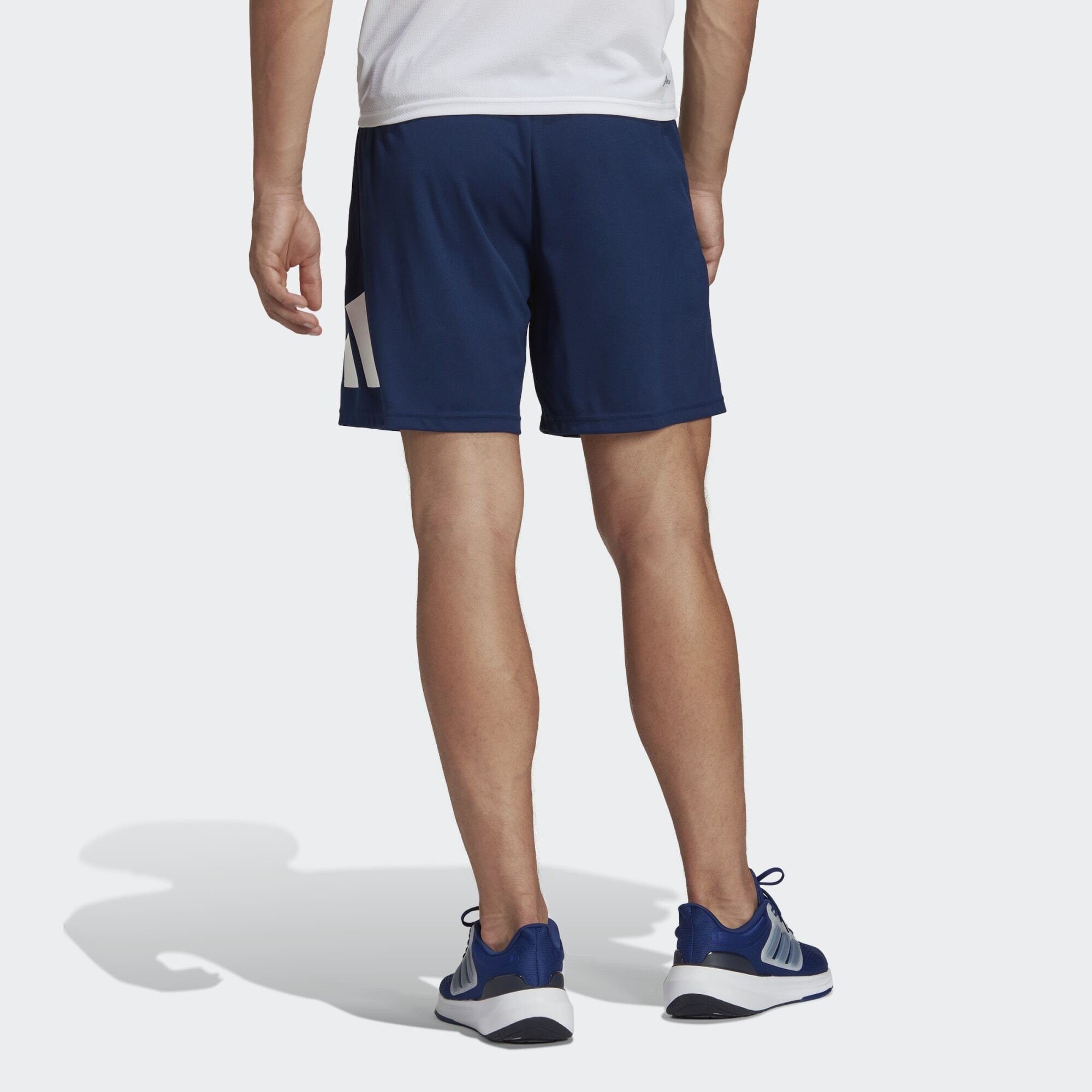 adidas / ESSENTIALS Funktionsshorts TRAINING LOGO Blue TRAIN White Dark SHORTS Performance