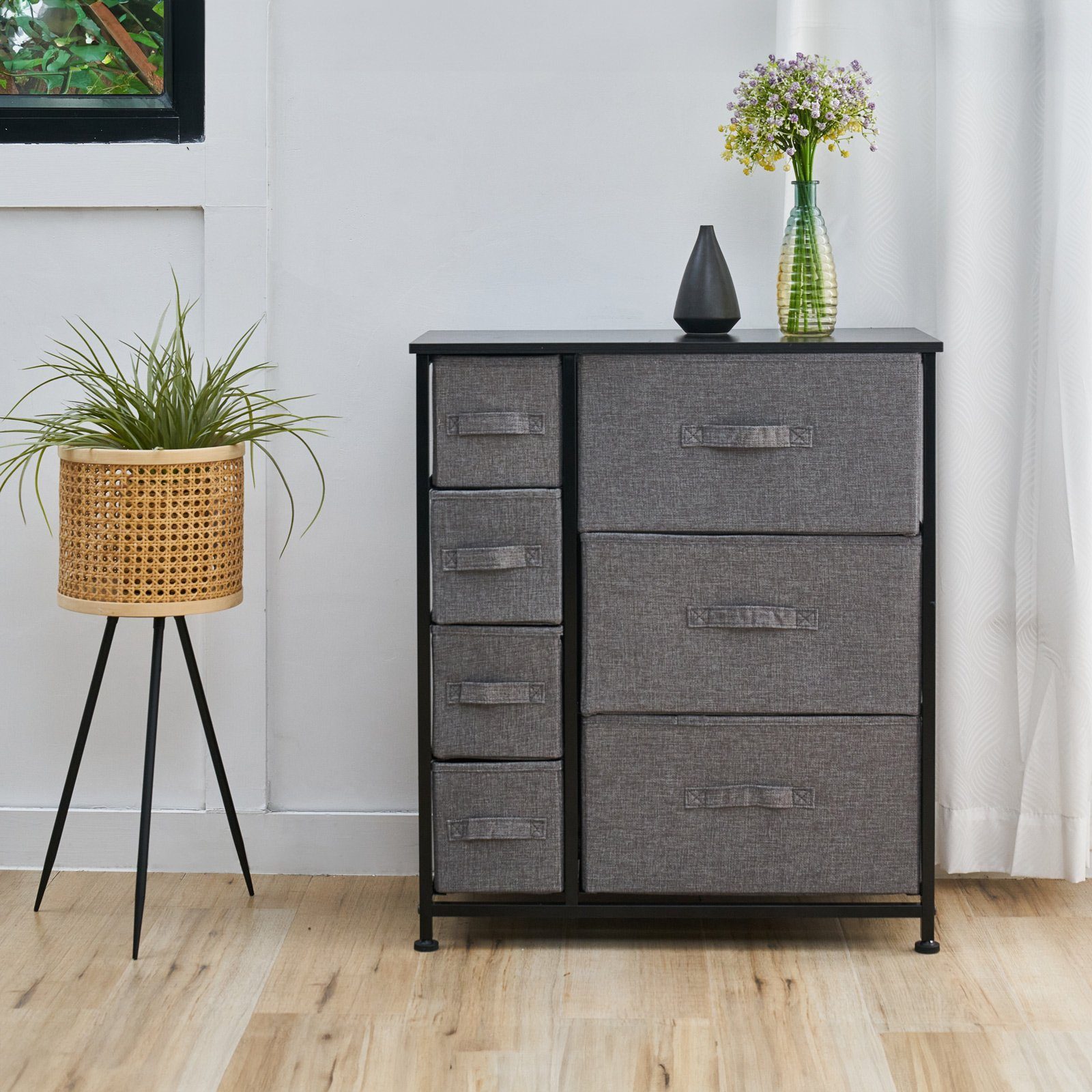 Schwarz/Grau SVITA ARI Sideboard