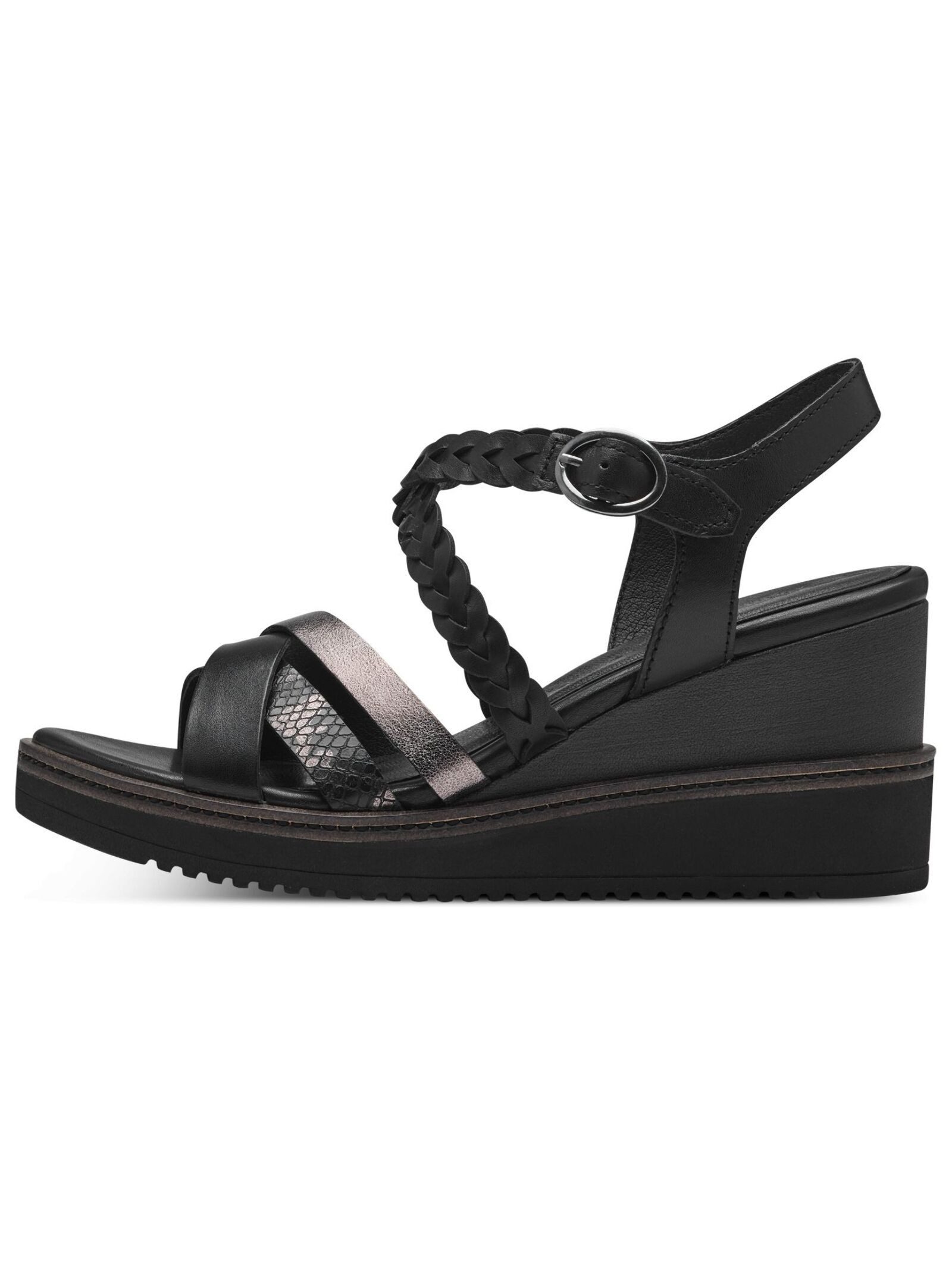 Tamaris Sandalen Leder/Synthetik Keilsandalette günstig online kaufen