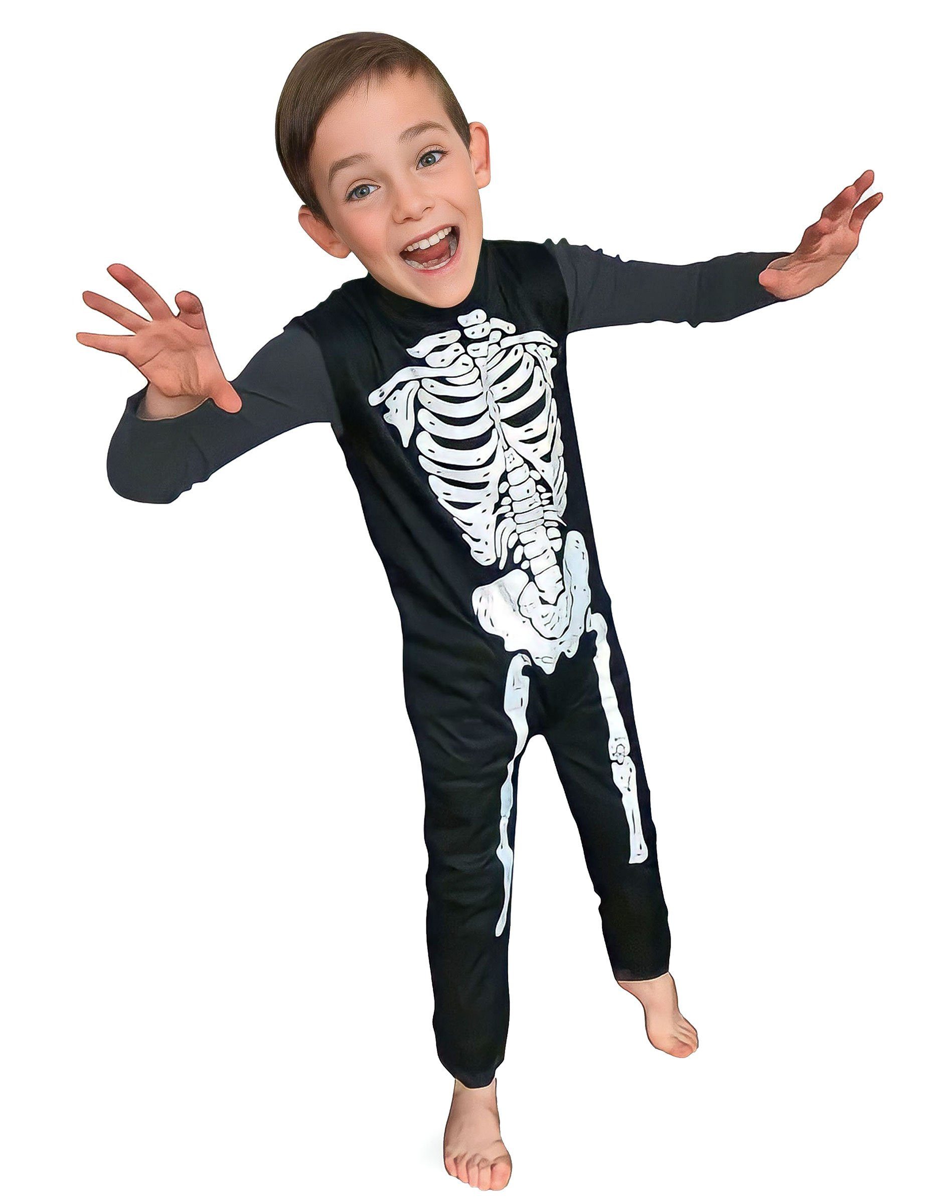 Rubie´s Kostüm Ärmelloses Skelett-Kostüm für Jungen Halloween-Kinderkostüm