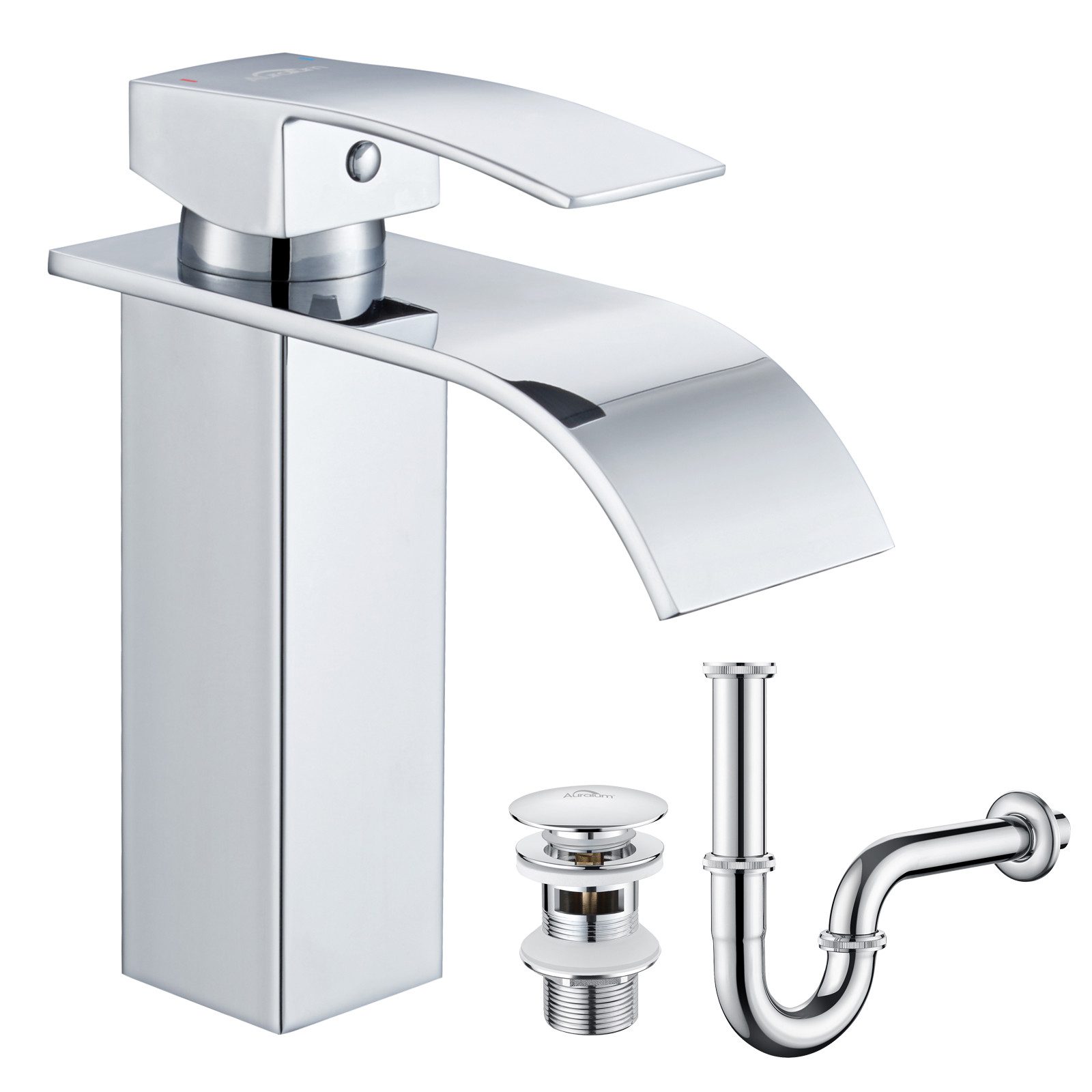 Auralum Max Waschtischarmatur Wasserfall Wasserhahn Waschbecken günstig online kaufen