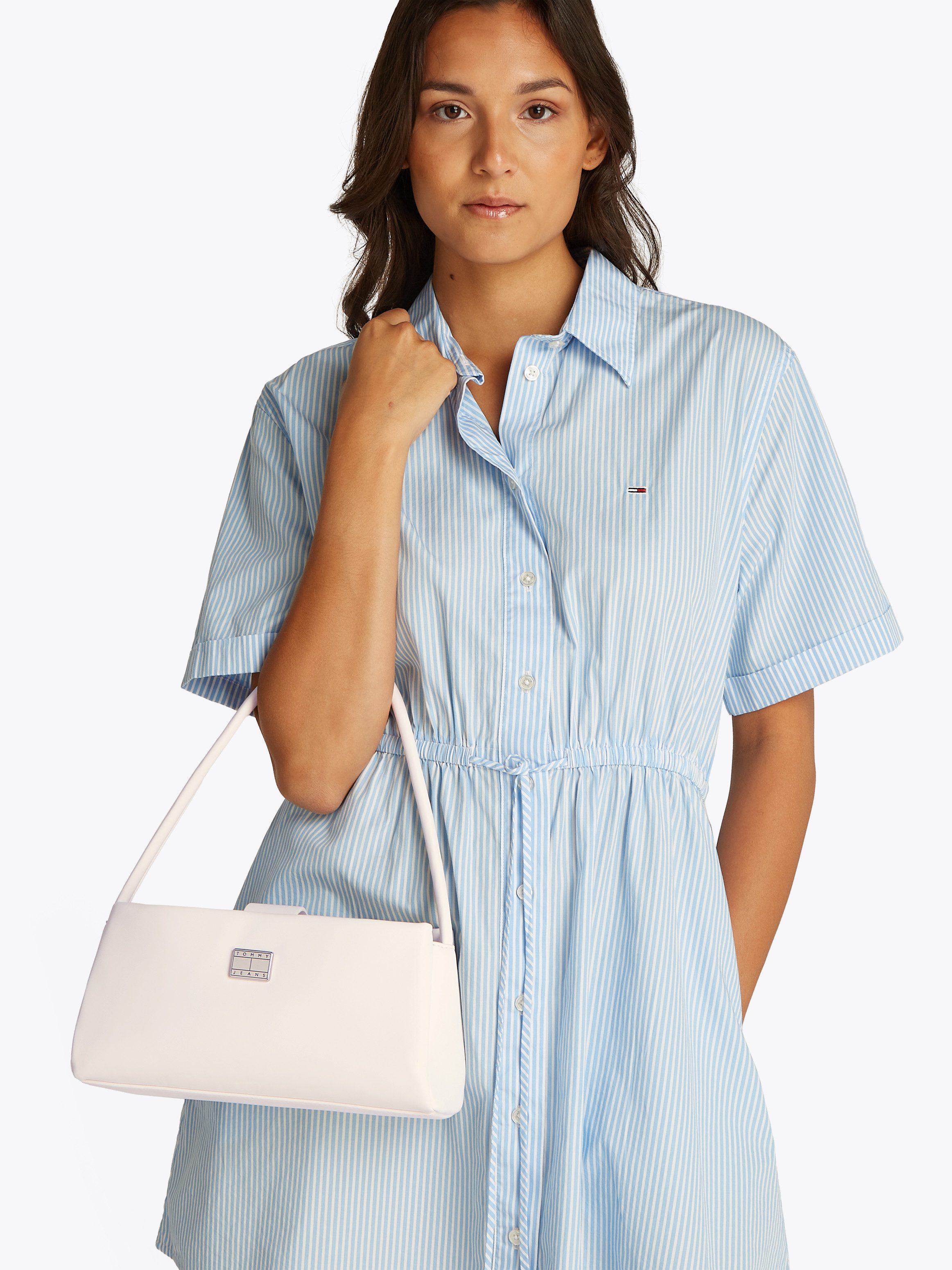 Tommy Jeans Umhängetasche TJW AMERICAN COOL SHOULDER BAG, Damen Clutch, Hen günstig online kaufen