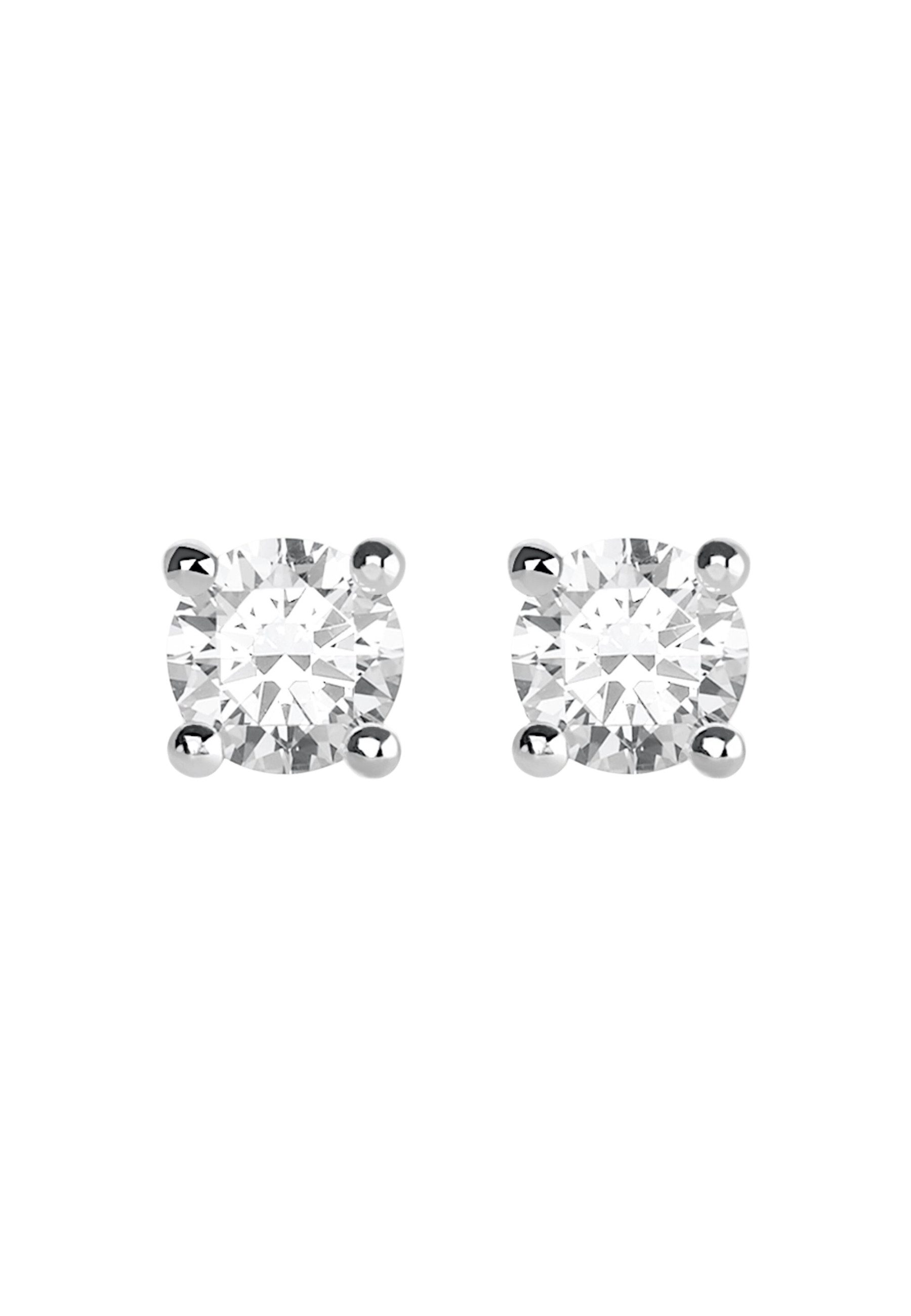 THOMAS SABO Paar Ohrstecker Ohrstecker Weißer Stein (Set)
