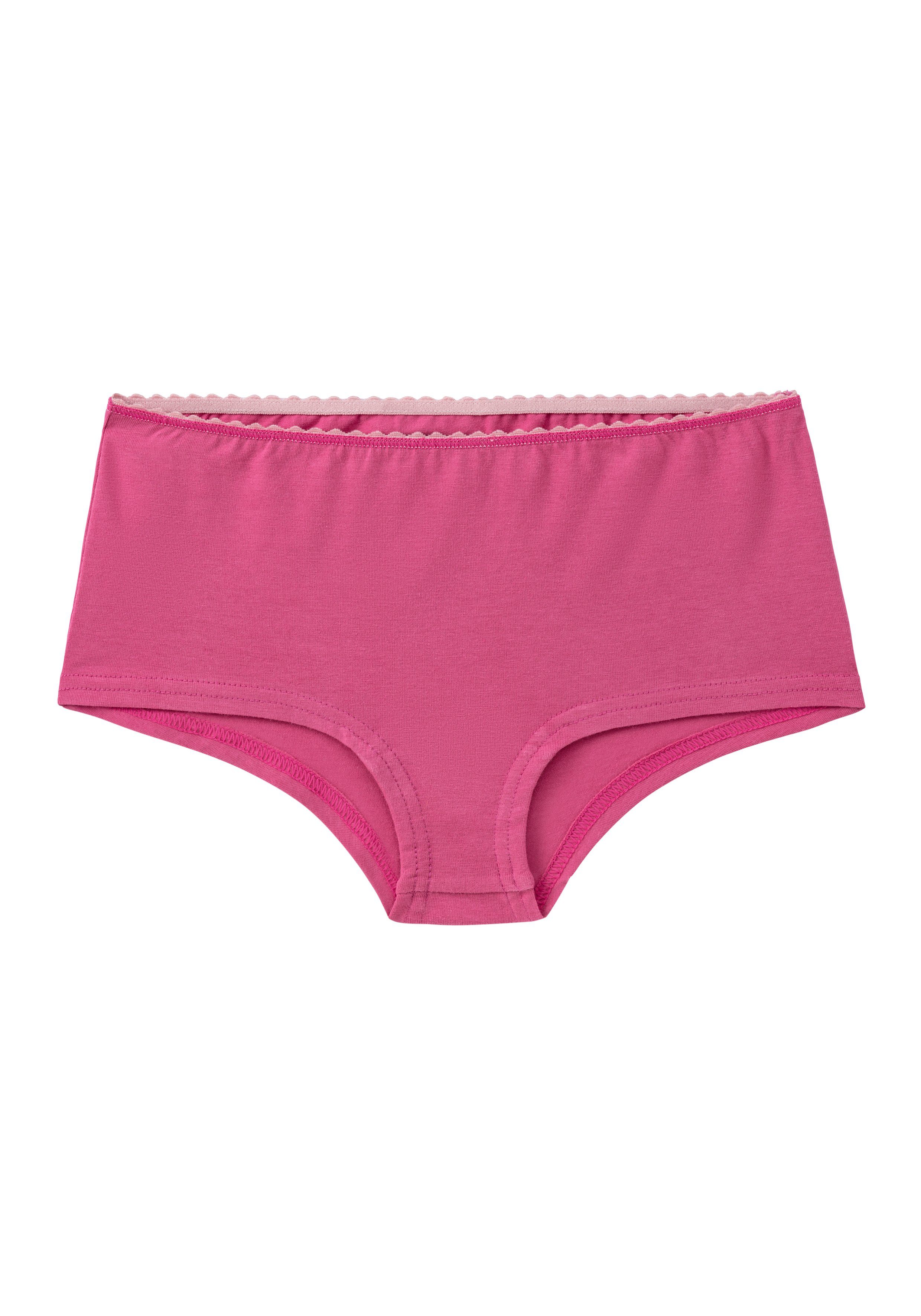 beere-uni Vivance rosa-geblümt, Packung Millefleur-Design in (4-tlg., Set: Panty) einer mit Bustier + Uni
