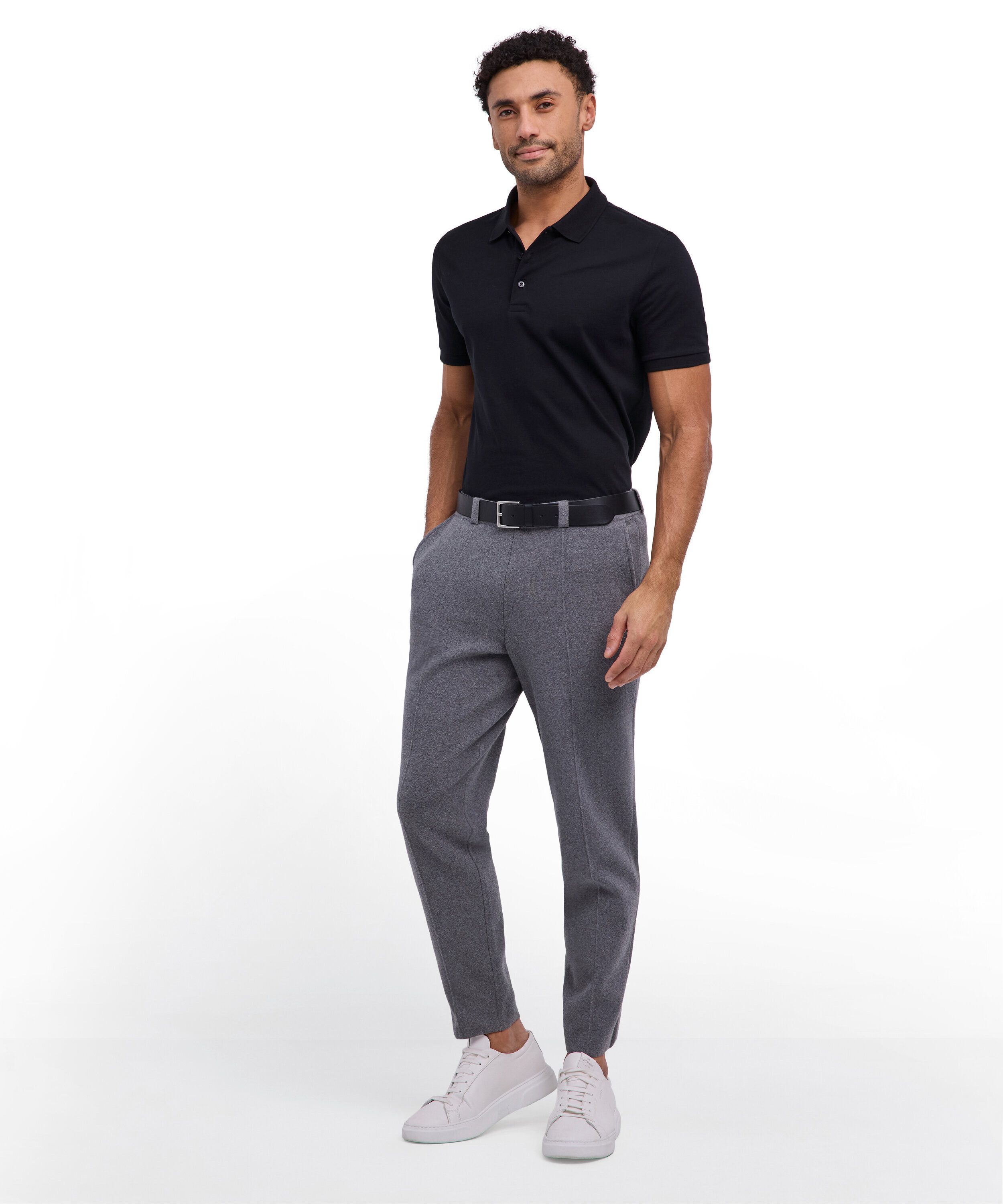 FALKE Poloshirt Polo Shirt aus hochwertiger Pima-Baumwolle (1-tlg., 1) aus hochwertiger Pima-Baumwolle