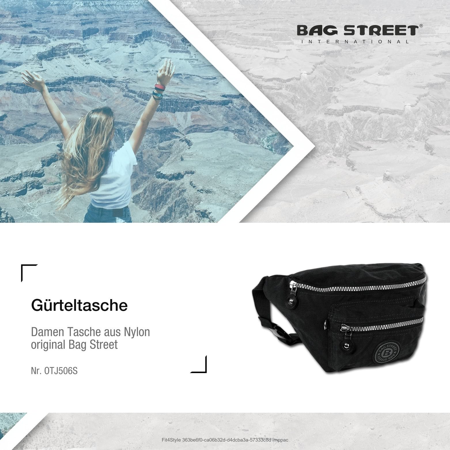 BAG STREET Gürteltasche Bag Street Damen Herren Gürteltasche (Gürteltasche), Gürteltasche Nylon, blau ca. 27cm x ca. 16cm