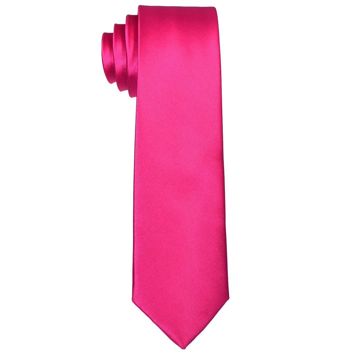DonDon Krawatte Krawatte 7 festliche cm oder Seidenlook, breit für Veranstaltungen klassischer Schnitt, 1x zeitlos Krawatte) 1-St., (Packung, Büro rosa