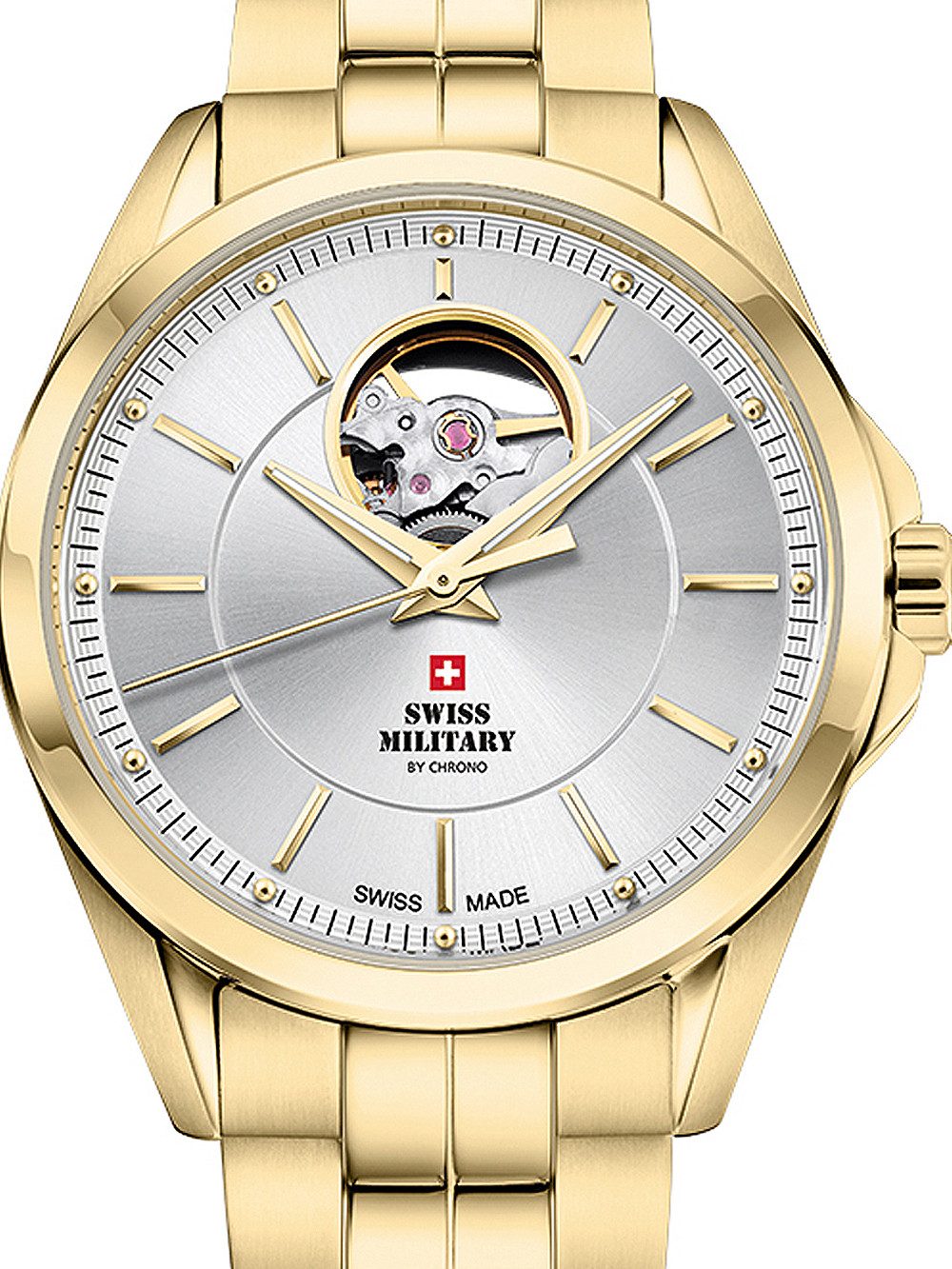 Automatikuhr Swiss Military SMA34085.31 Automatik Herrenuhr 40mm 10ATM Swiss Military SMA34085.31 Automatik Herrenuhr 40mm 10ATM