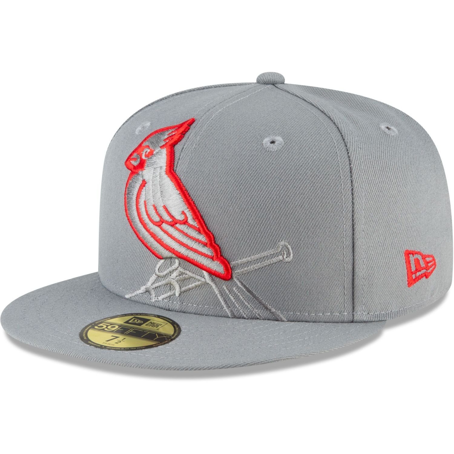 New Era Fitted Cap 59Fifty STORM GREY MLB Cooperstown Team St. Louis Cardinals