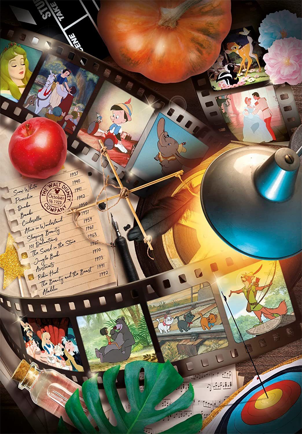 Clementoni® Puzzle Clementoni 39720 Jahre Puzzleteile 100 Disney Klassiker 1000 Filme