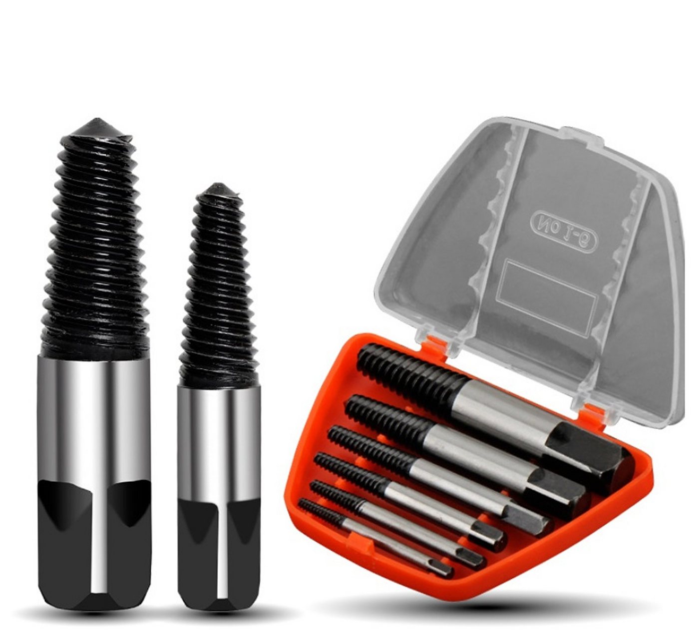 BAYLI Multitool Beschädigte Schraubenausdreher Satz 6-tlg., Speed Out Linksausdreher