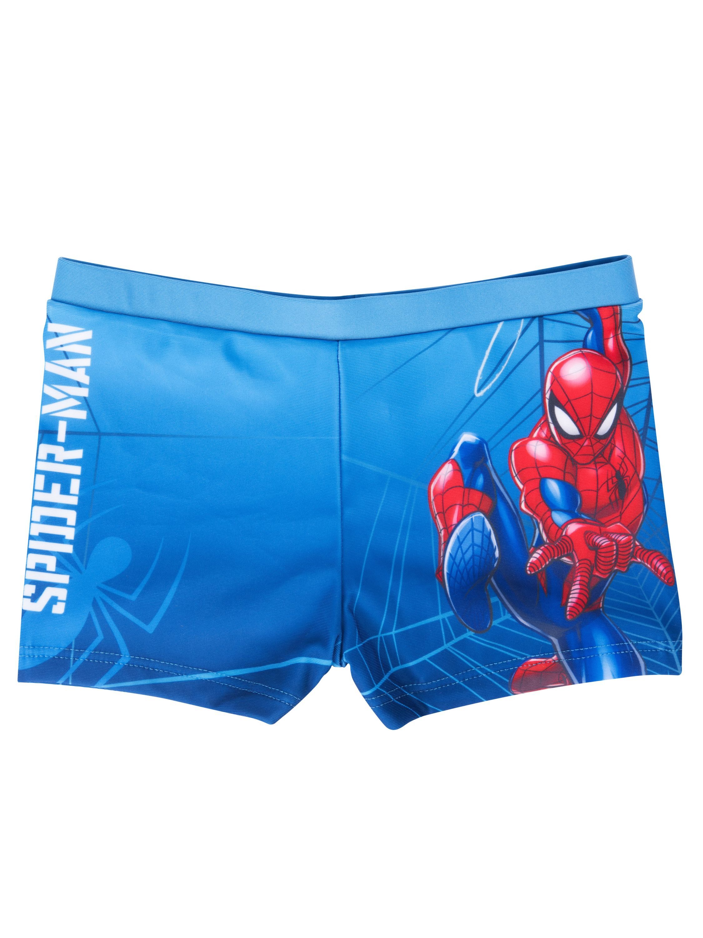 United Labels® Badehose Marvel - Spiderman im Netz