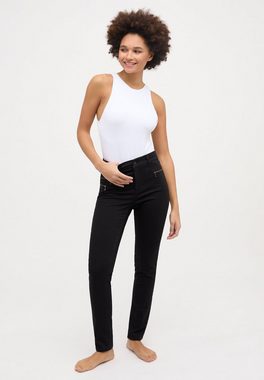 ANGELS Slim-fit-Jeans Jeans Malu Zip mit Zierreißverschlüssen mit Label-Applikationen