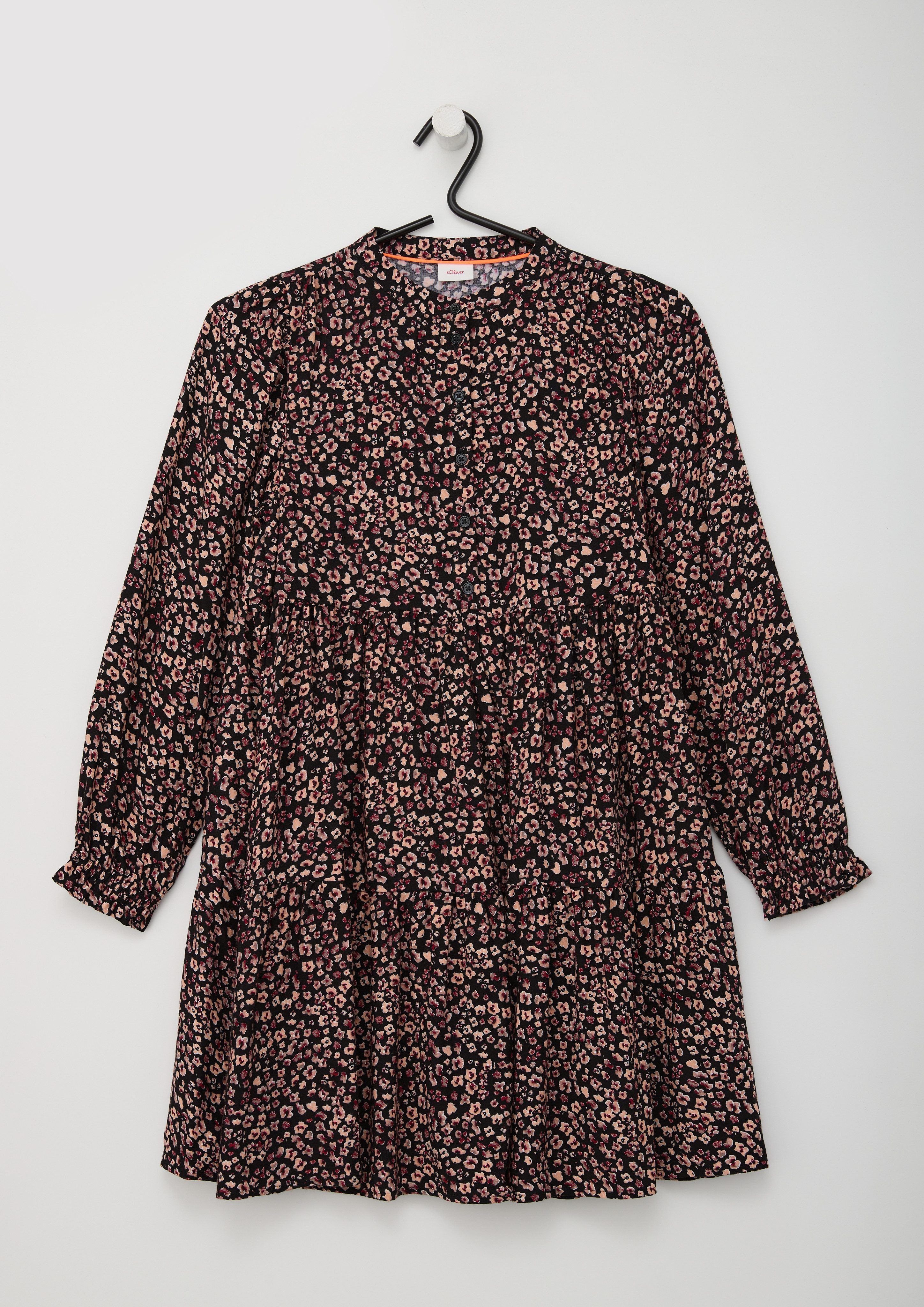 s.Oliver Junior Sommerkleid mit All-Over Print günstig online kaufen
