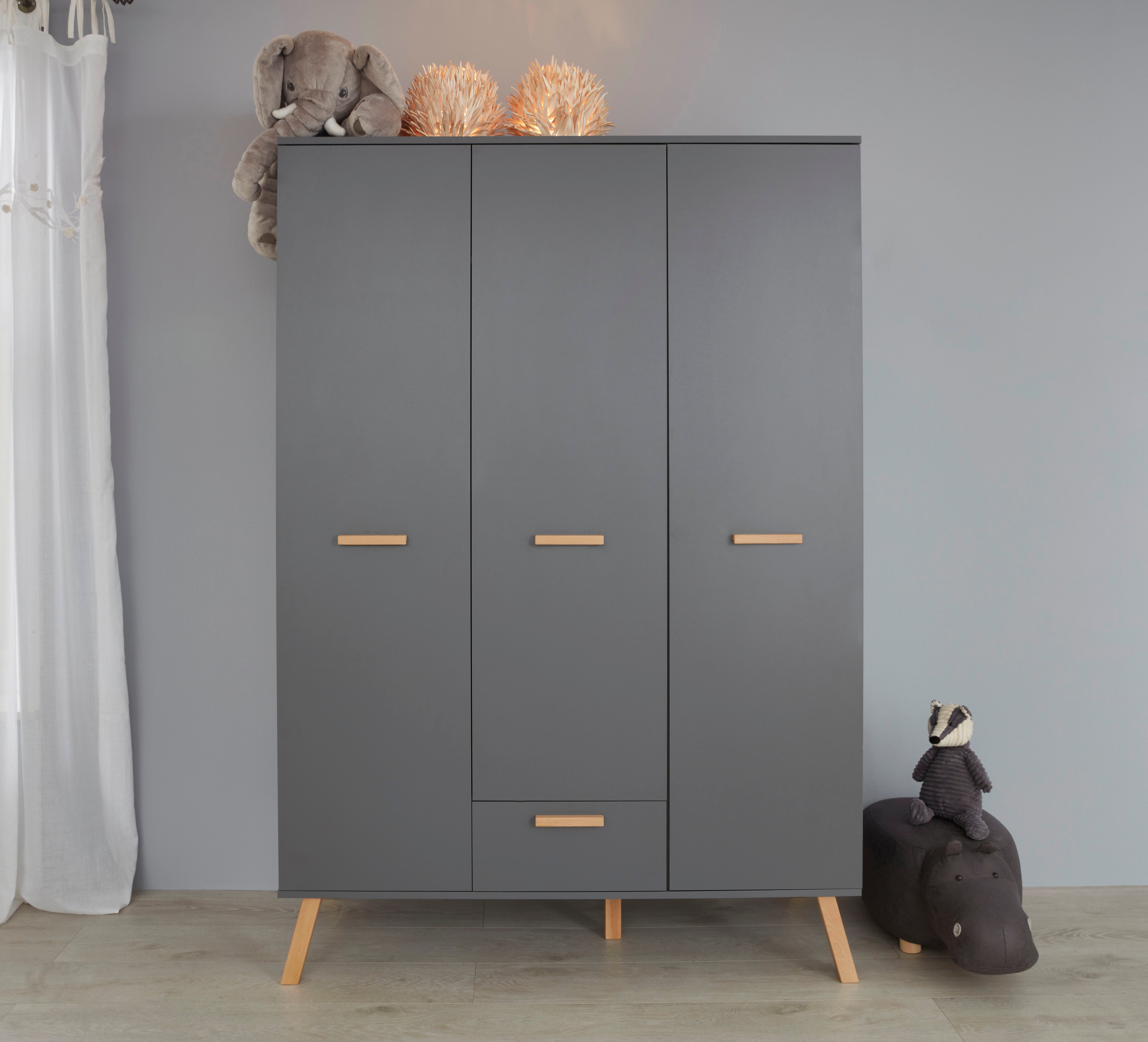 Mats trendteam türig Kleiderschrank 3 grau