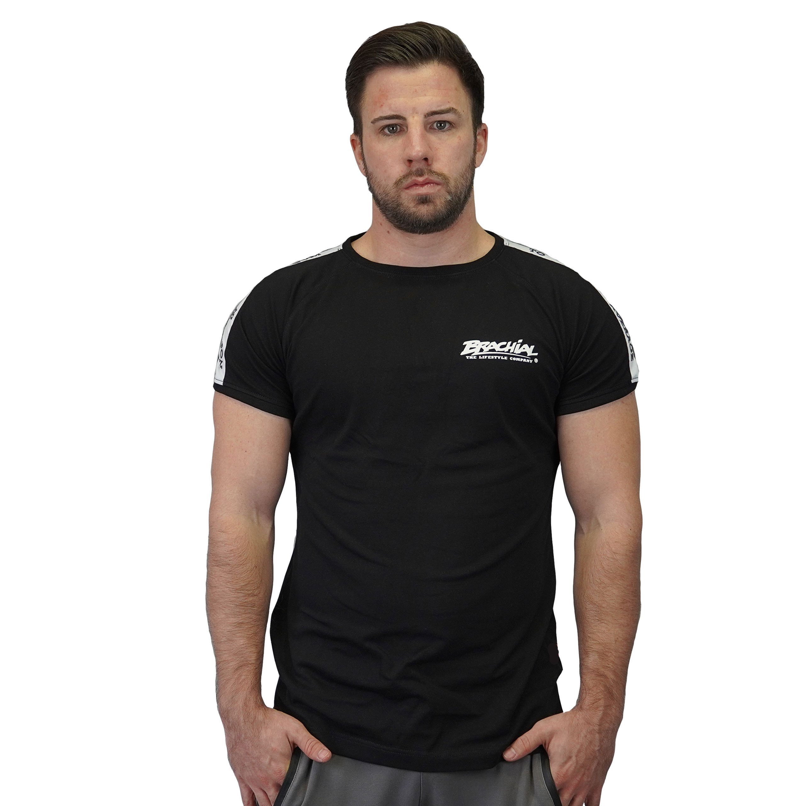 BRACHIAL THE LIFESTYLE COMPANY T-Shirt Brachial T-Shirt "Classy" schwarz/weiß 2XL