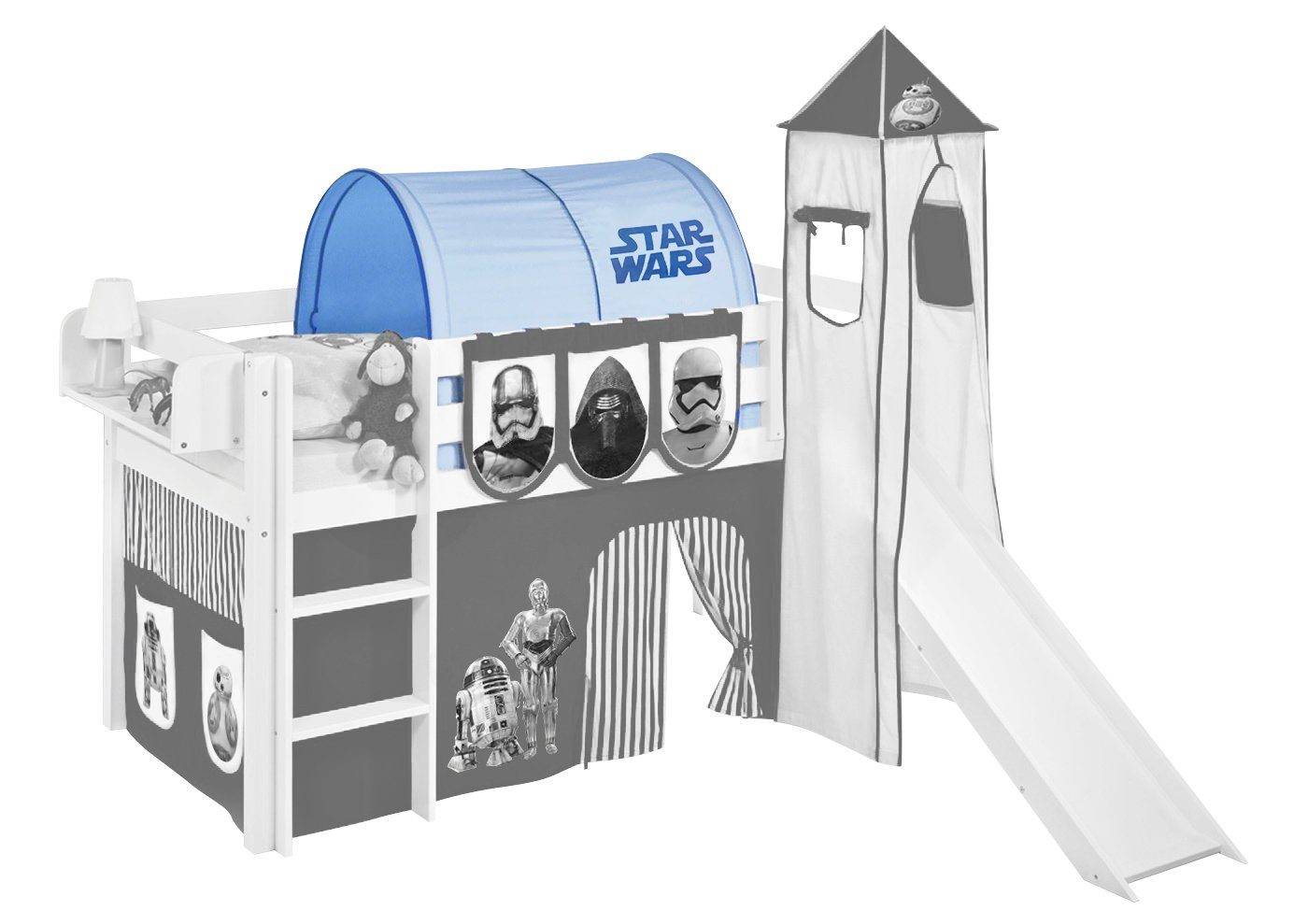 Lilokids Betttunnel Tunnel Star Wars Blau - für Hochbett, Spielbett und Etagenbett