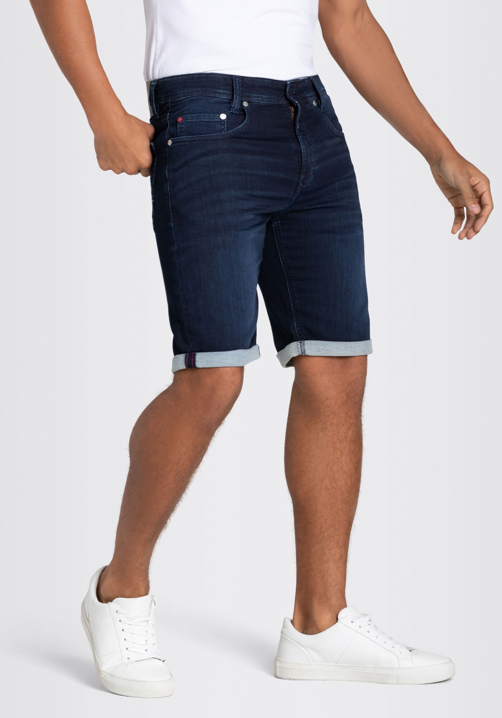 MAC Jeansshorts Jog'n Bermuda softer Sweat-Denim, elastisch und bequem