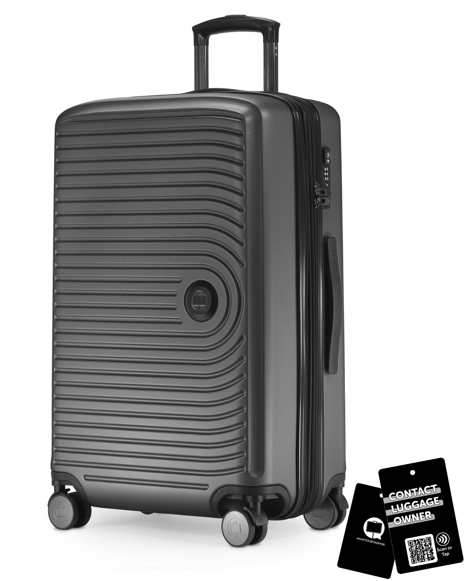 Hauptstadtkoffer Koffer Mitte, 4 Rollen, Mittlerer Koffer 68cm, erweiterbat auf 88L. TSA