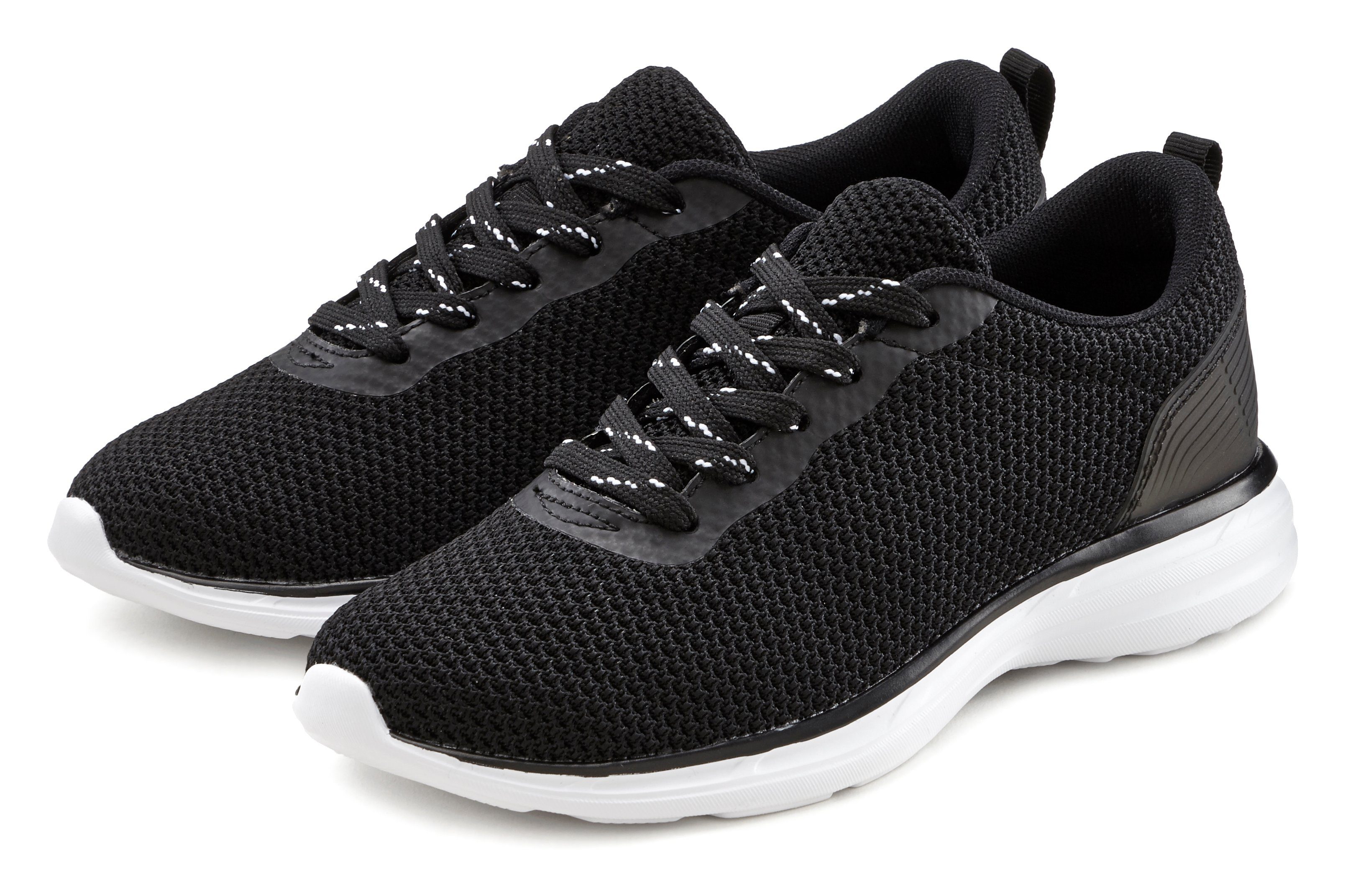 LASCANA Sneaker Schnürhalbschuh, Halbschuh, Freizeitschuh ultraleicht VEGAN
