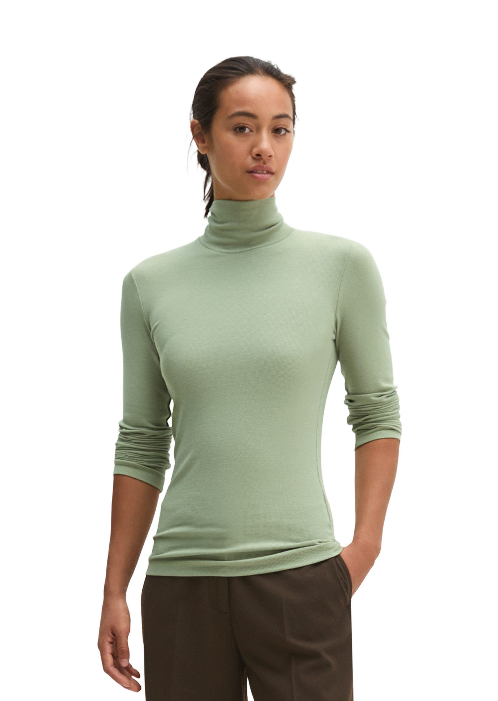 Marc O'Polo Langarmshirt aus TENCEL™ Modal-Baumwolle-Mix