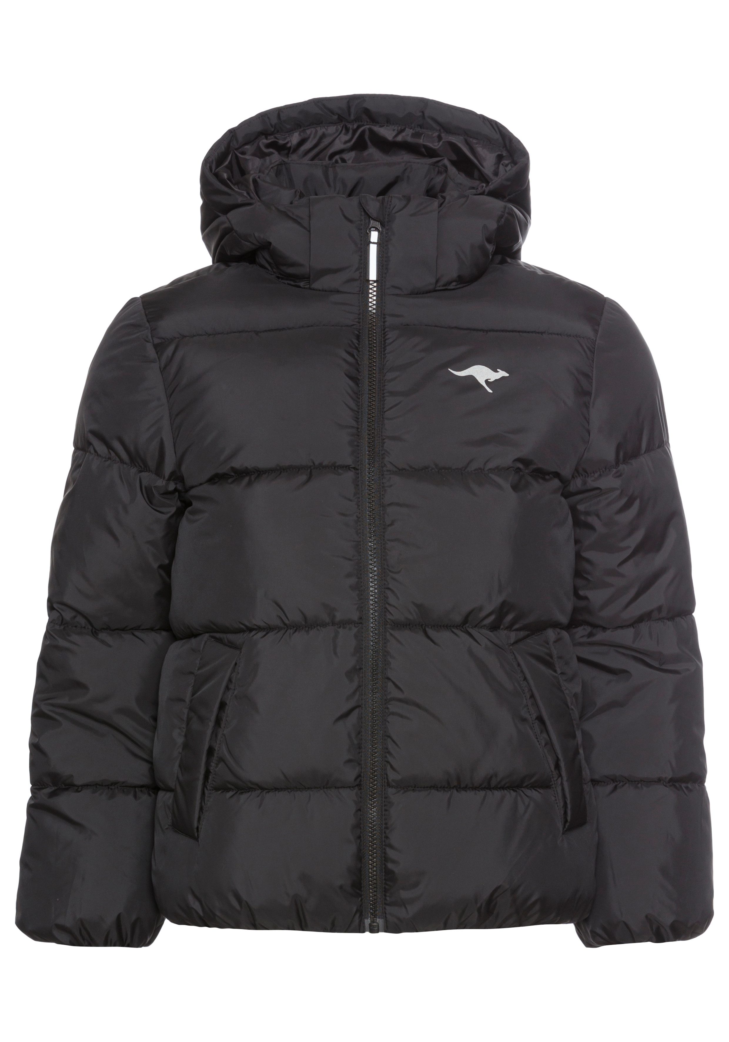 KangaROOS Winterjacke Outdoor Steppjacke für Mädchen Steppjacke mit reflektierenden Details