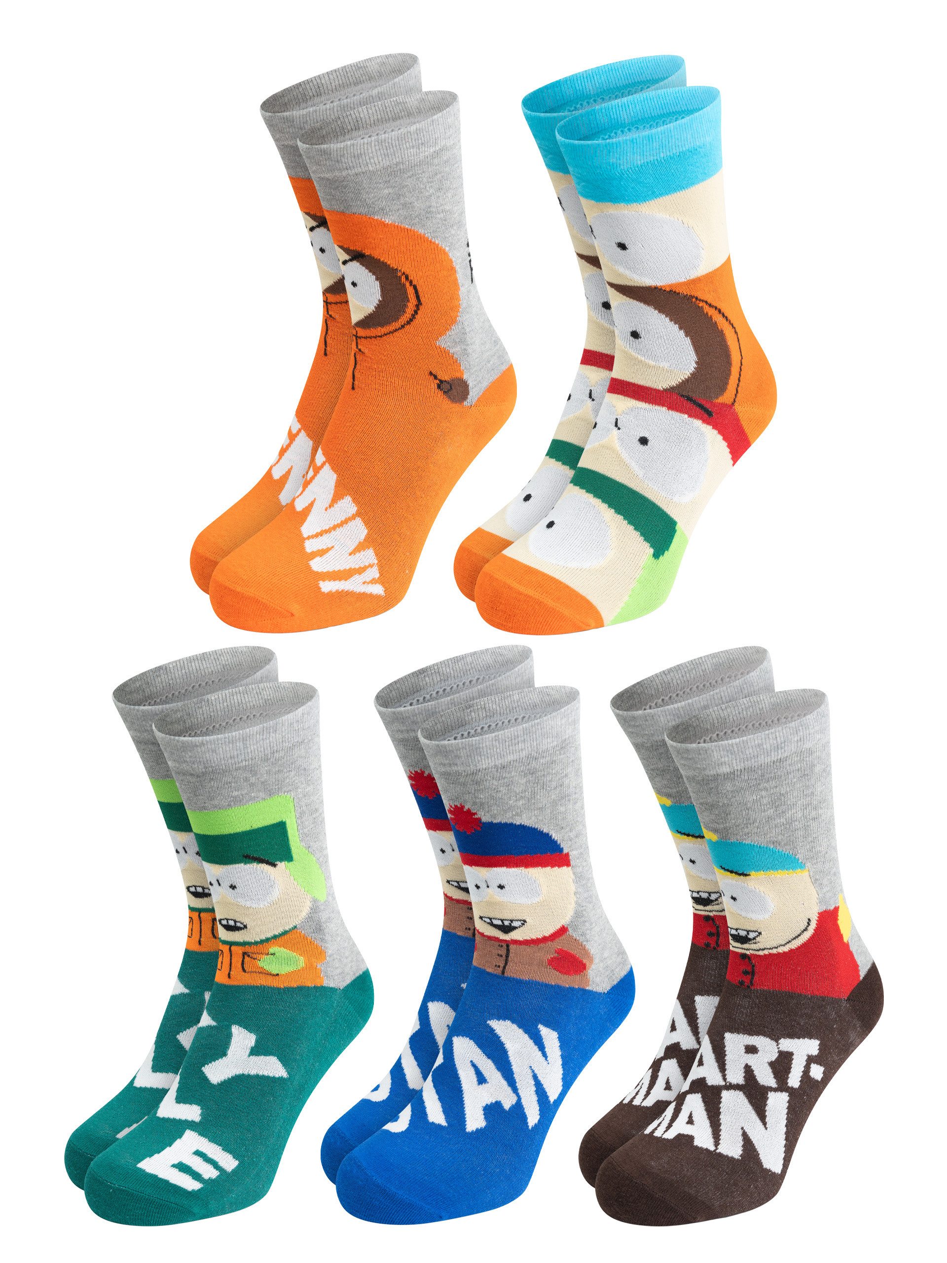 United Labels® Socken South Park Socken Sneaker Strümpfe (5er Pack) 40-45 günstig online kaufen