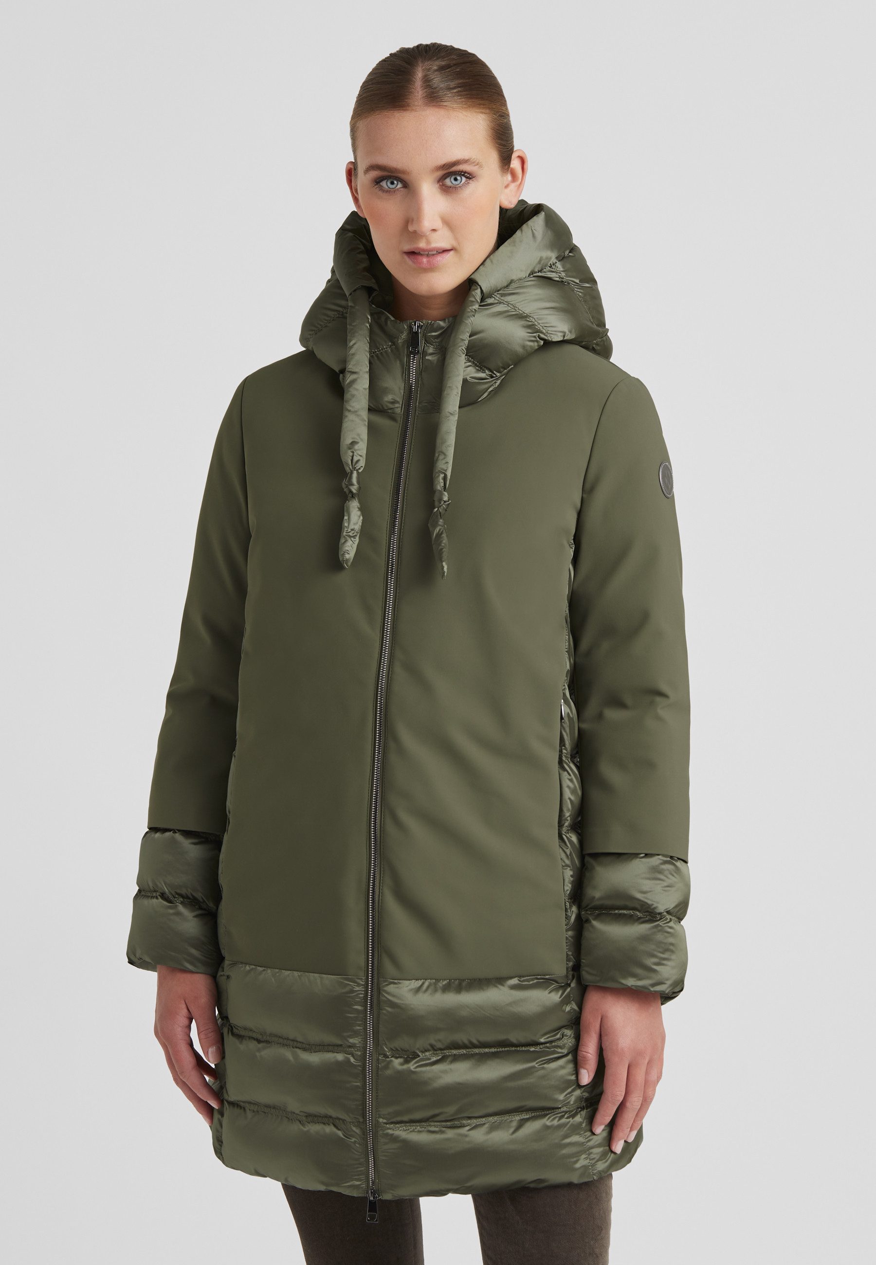Steppmantel MSAshley Damen Steppjacke Lang Mantel gesteppt