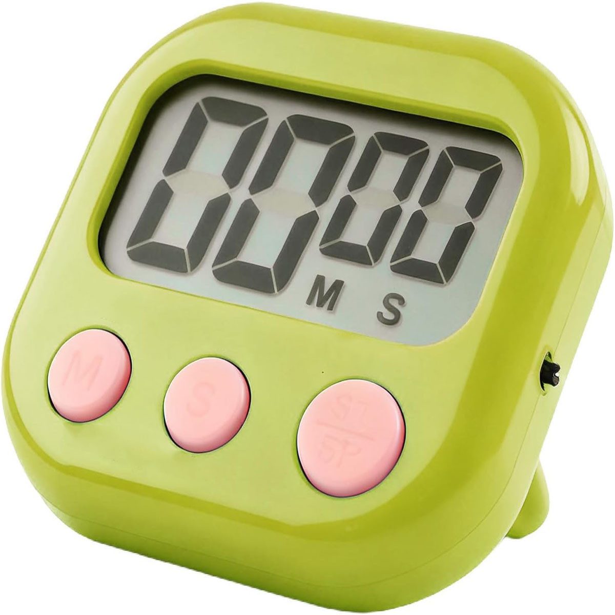 FELIXLEO Intervall-Timer Digitaler Küchentimer Magnetisch Backen Küche Studium Training Grün. (1-St)
