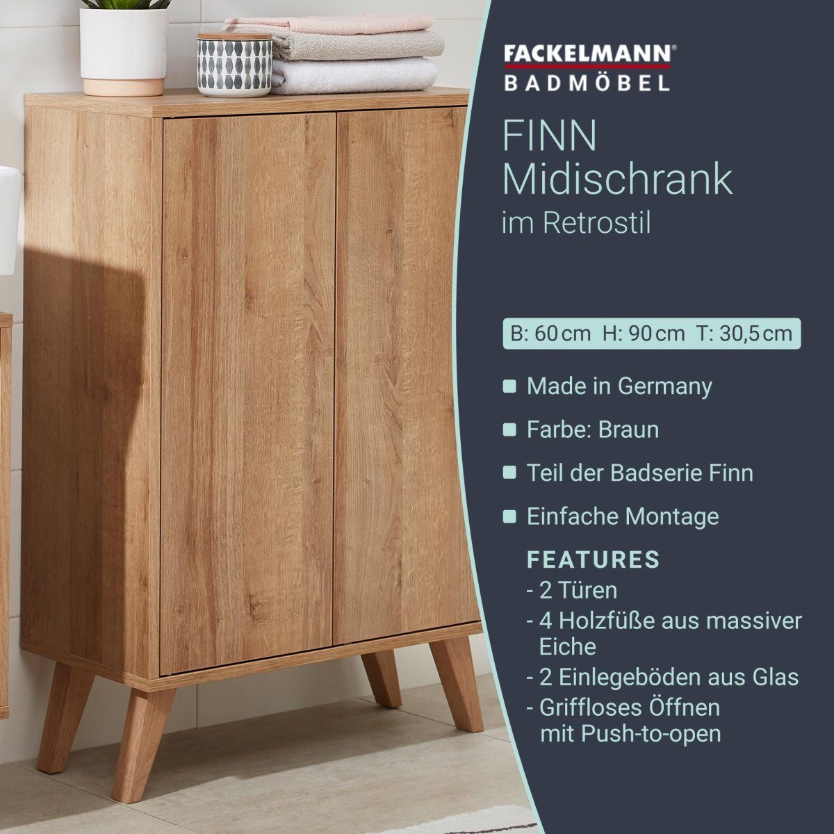 FACKELMANN Badmöbel-Set FINN Badmöbel Set 2 günstig online kaufen