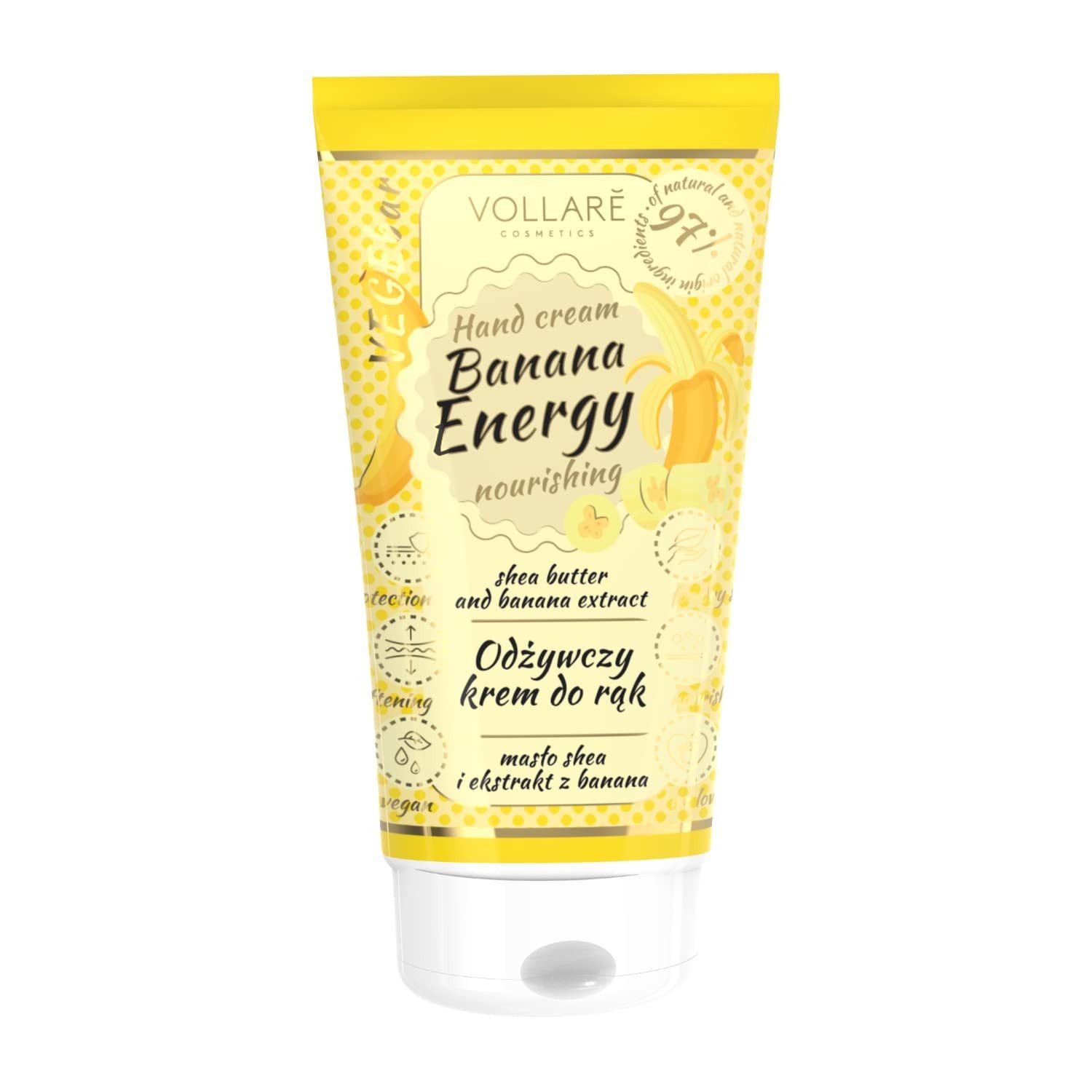 Vollarè Cosmetics Handcreme Pflegende mit Sheabutter und Bananenextrakt ...