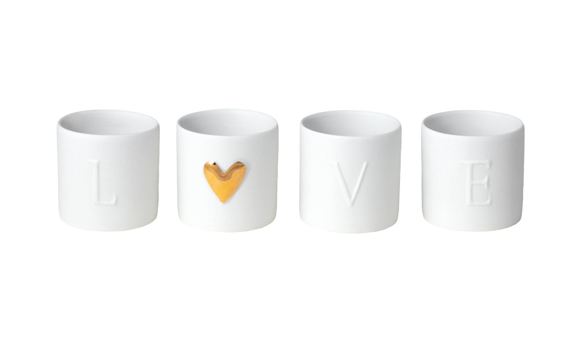 Windlicht räder Love Lichter Set aus 4