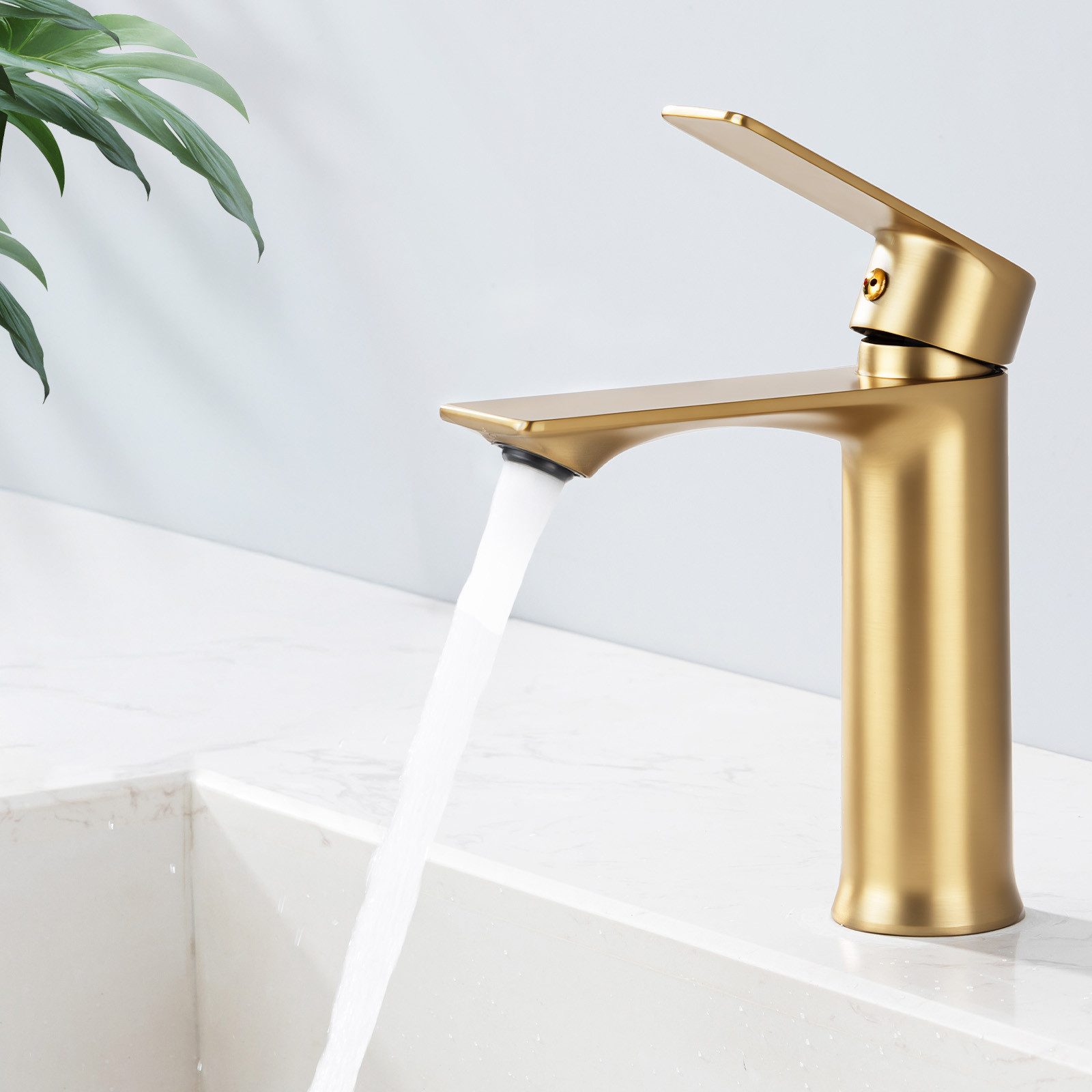 HOMELODY Waschtischarmatur gold waschtischarmatur bad Wasserhahn günstig online kaufen