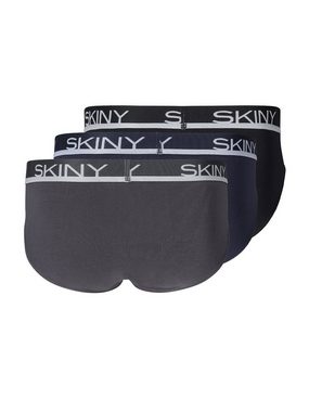 Skiny Slip Herren Brasil Slip 3er Pack Cotton Multipack (Packung, 3-St) biologisch abbaubar