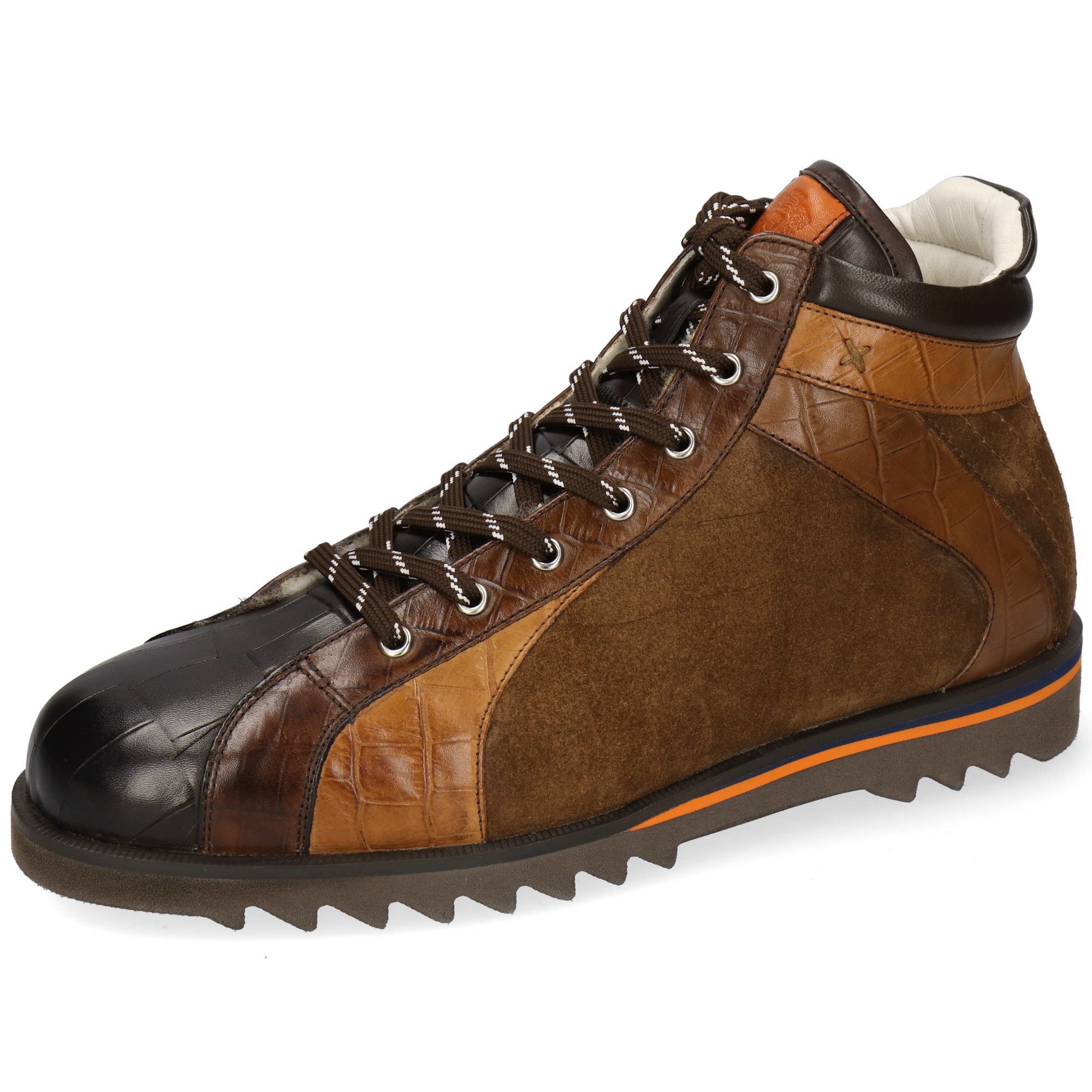 Melvin & Hamilton Hadrian 10 Leder-Sneakers für Herren Sneaker Plateausohlen, Echtes Leder, Vegetabile Gerbung