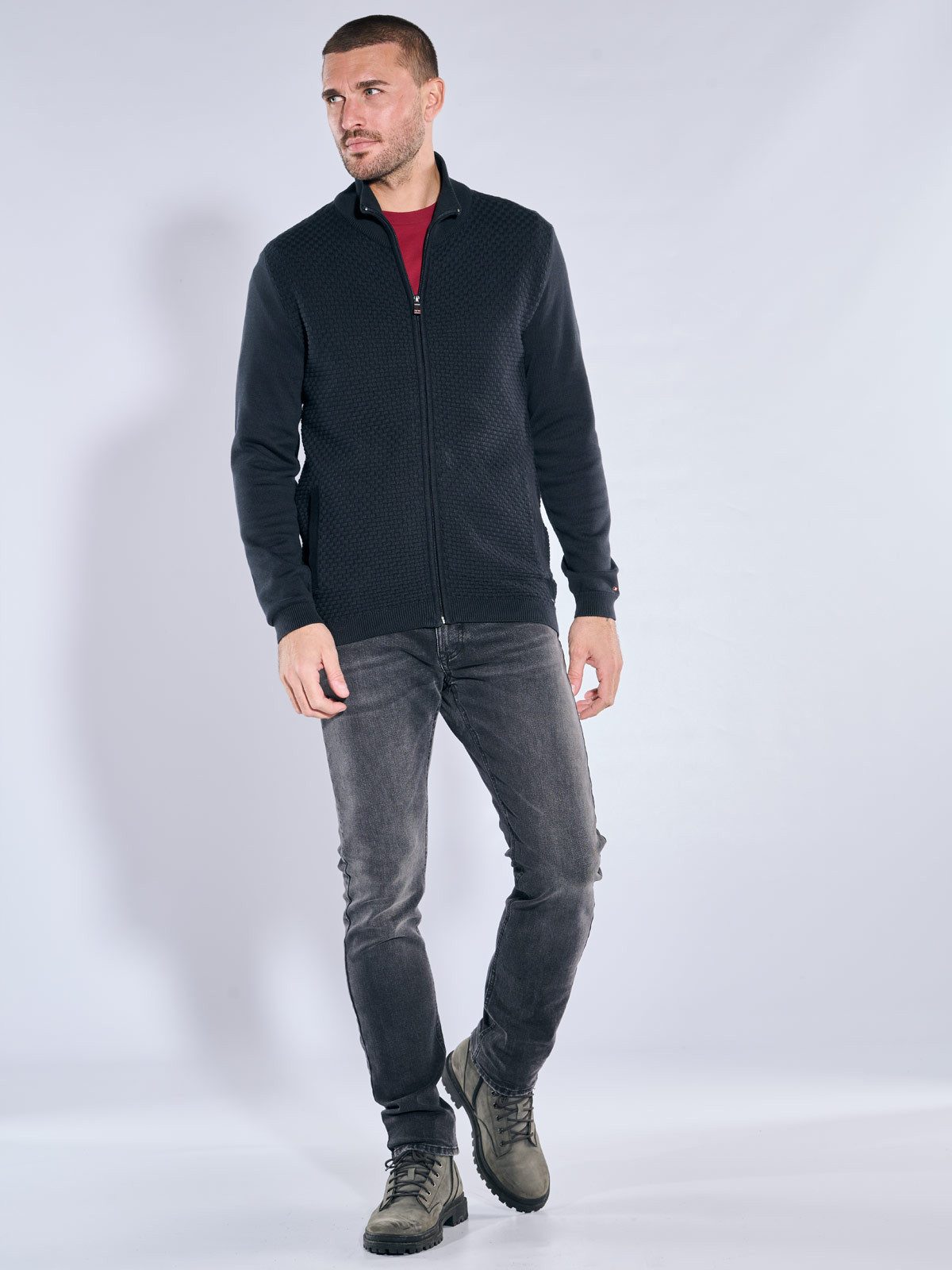 emilio adani Cardigan Herren Cardigan, Schwarz