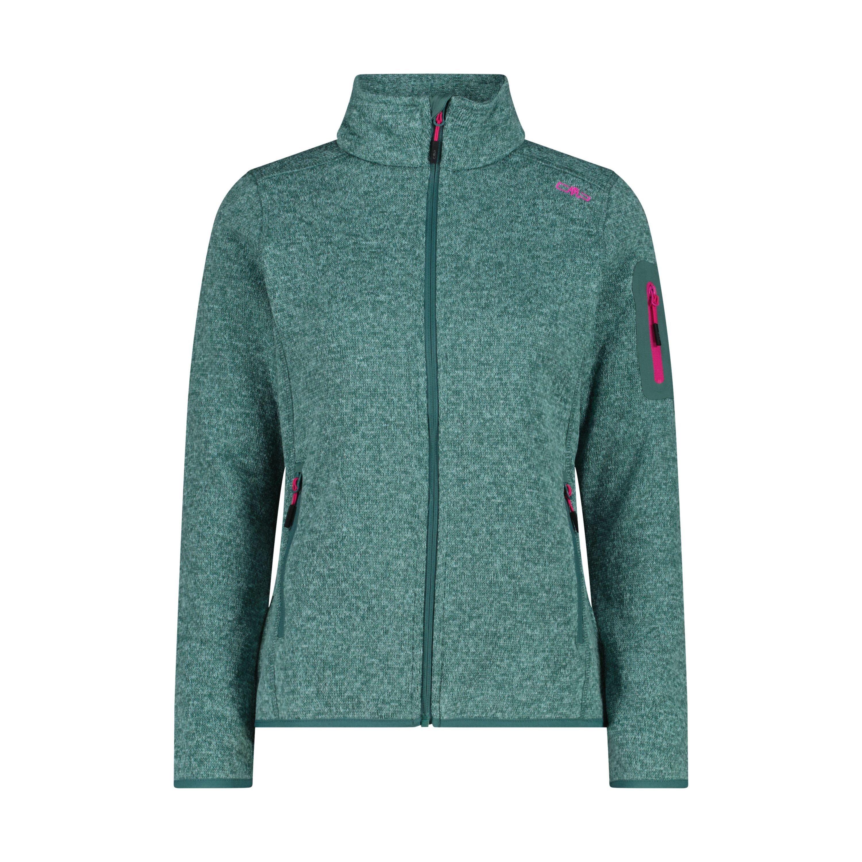 CMP Strickfleecejacke WOMAN JACKET AGAVE-OPALE günstig online kaufen