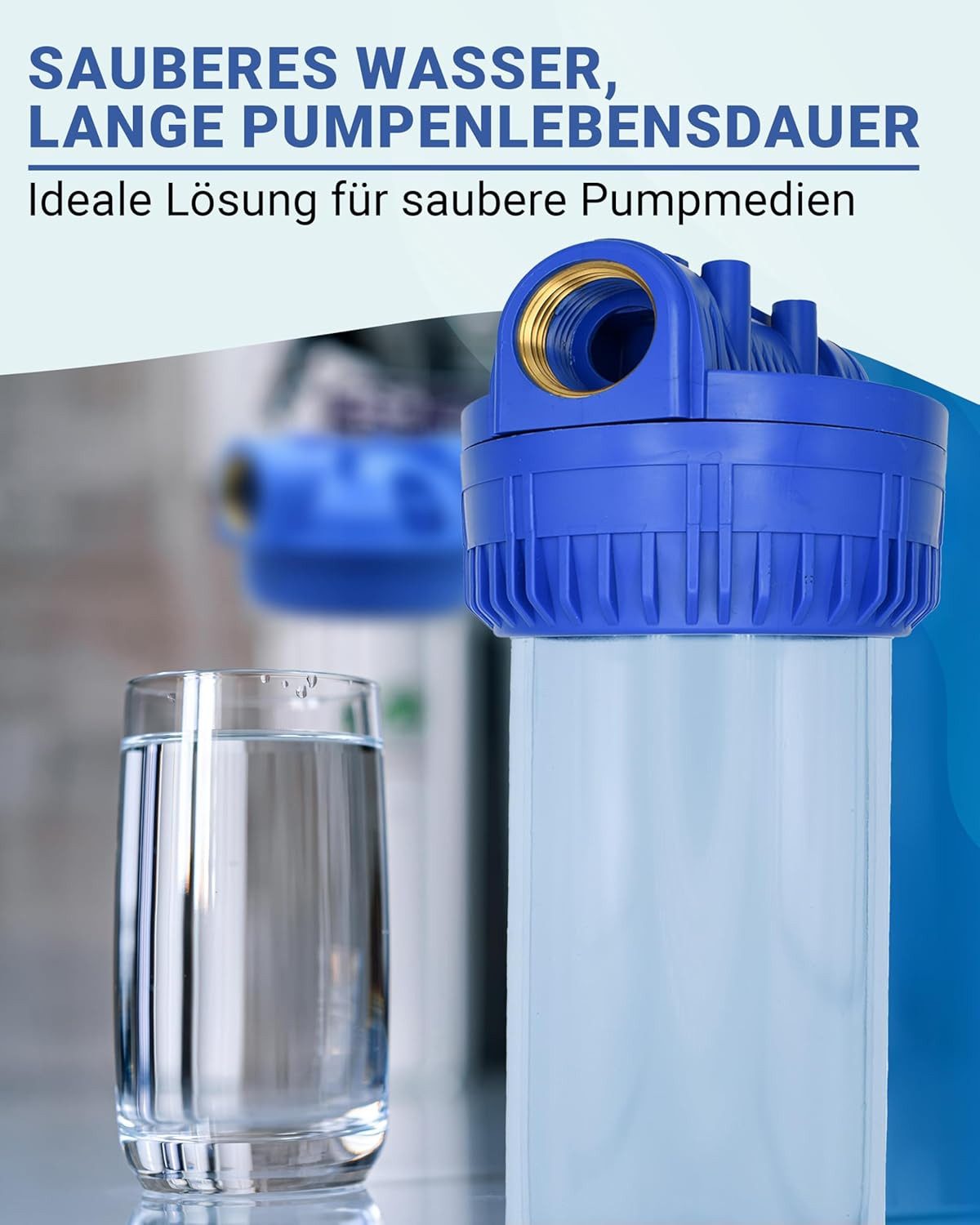 Prieser Vorfilter - 18 Bar Druck – 5000 l/h – Universell mit Entlüftungsvorrichtung
