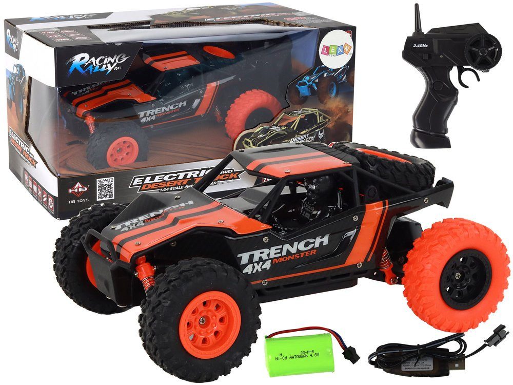 Wisam RC-Auto Ferngesteuertes Geländewagen R/C 1:24 Orange