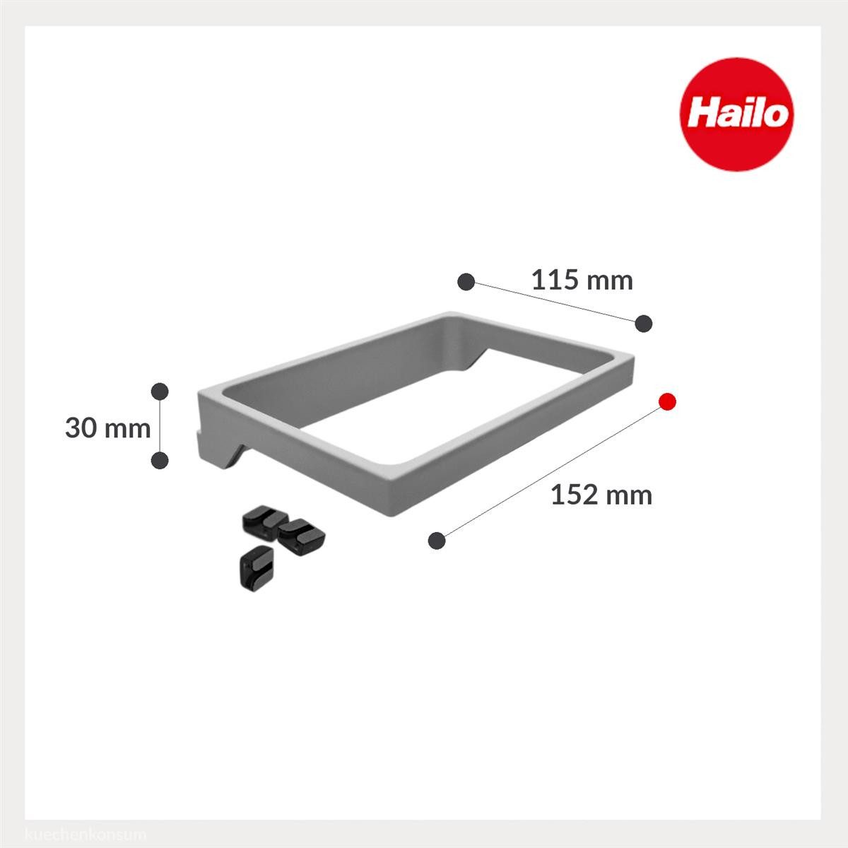 Hailo Einbaumülleimer Hailo Halter 3603981 für Inneneimer 1102429 2,5 Liter hellgrau