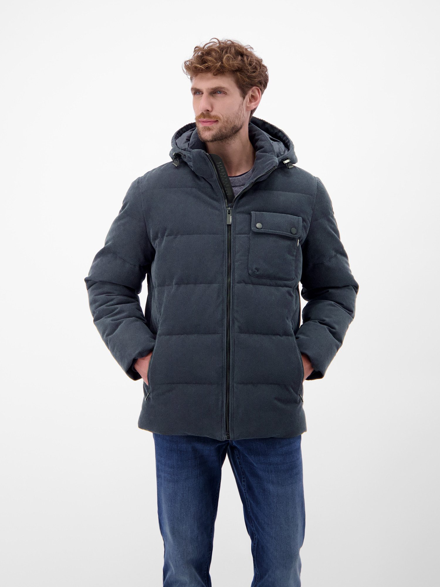 LERROS Winterjacke Herren Steppjacke in funktionaler Cord-Optik